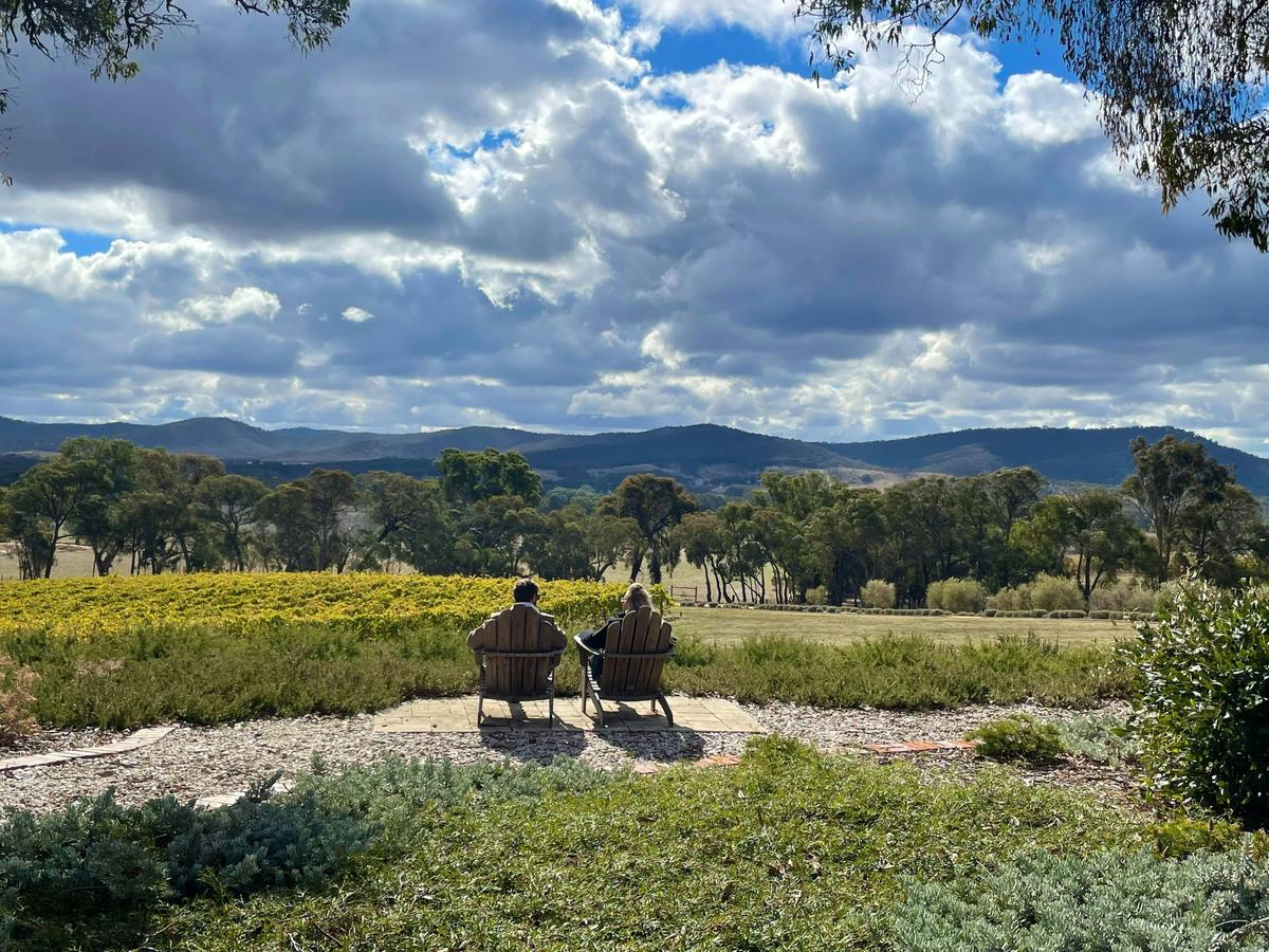 Silver Mink Tours guests at Bigibila Wines_Moonambel