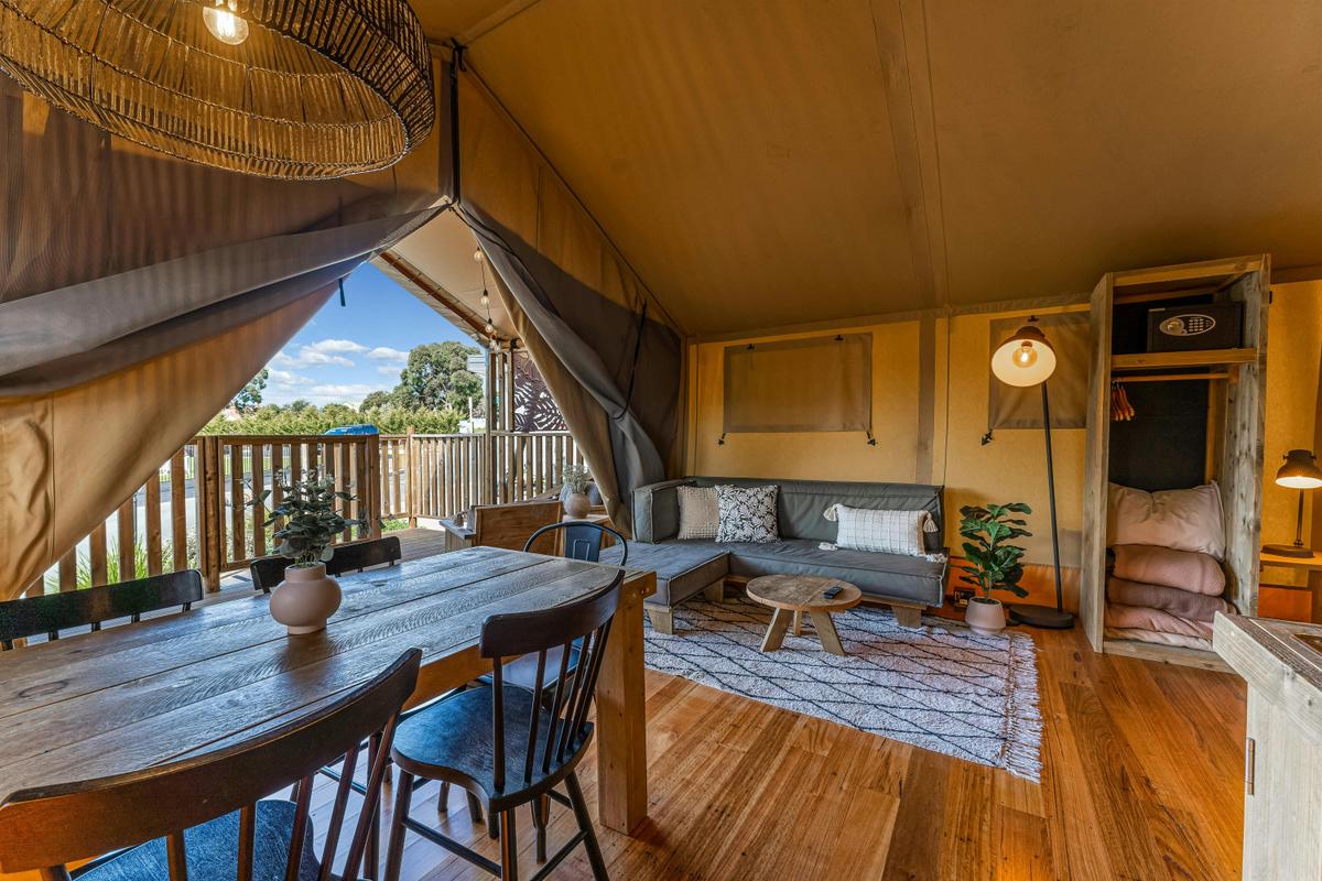 Glamping Miners Tent | Tasman Holiday Parks - Bendigo