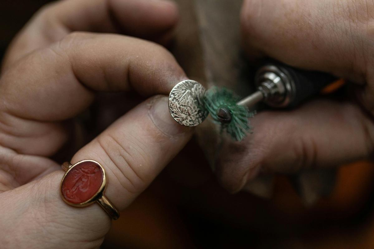 Polishing Sterling Silver Botanical Studs