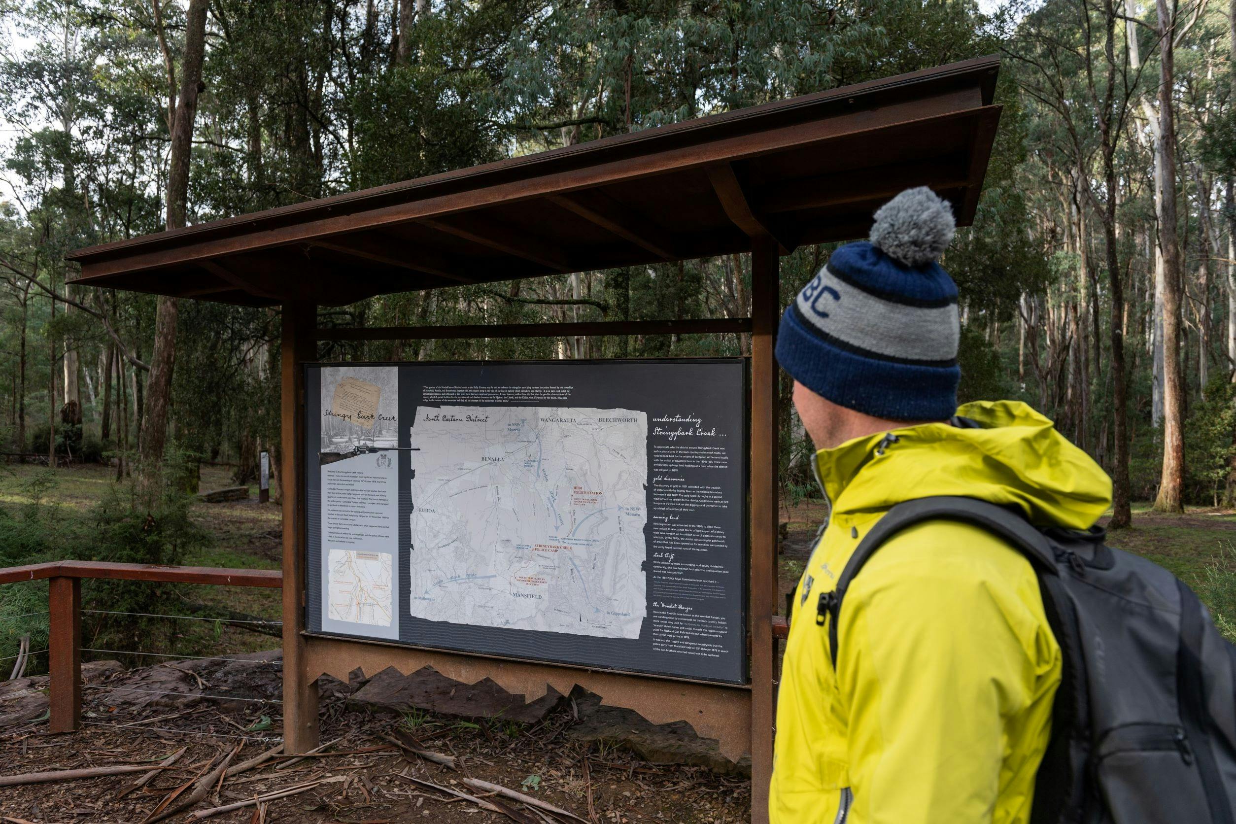 Stringybark Creek Reserve Memorial near camping ground