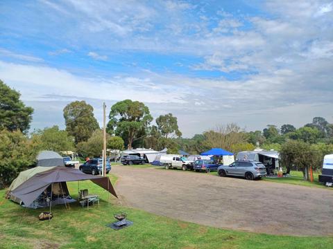 Powered site Stratford Caravan Park