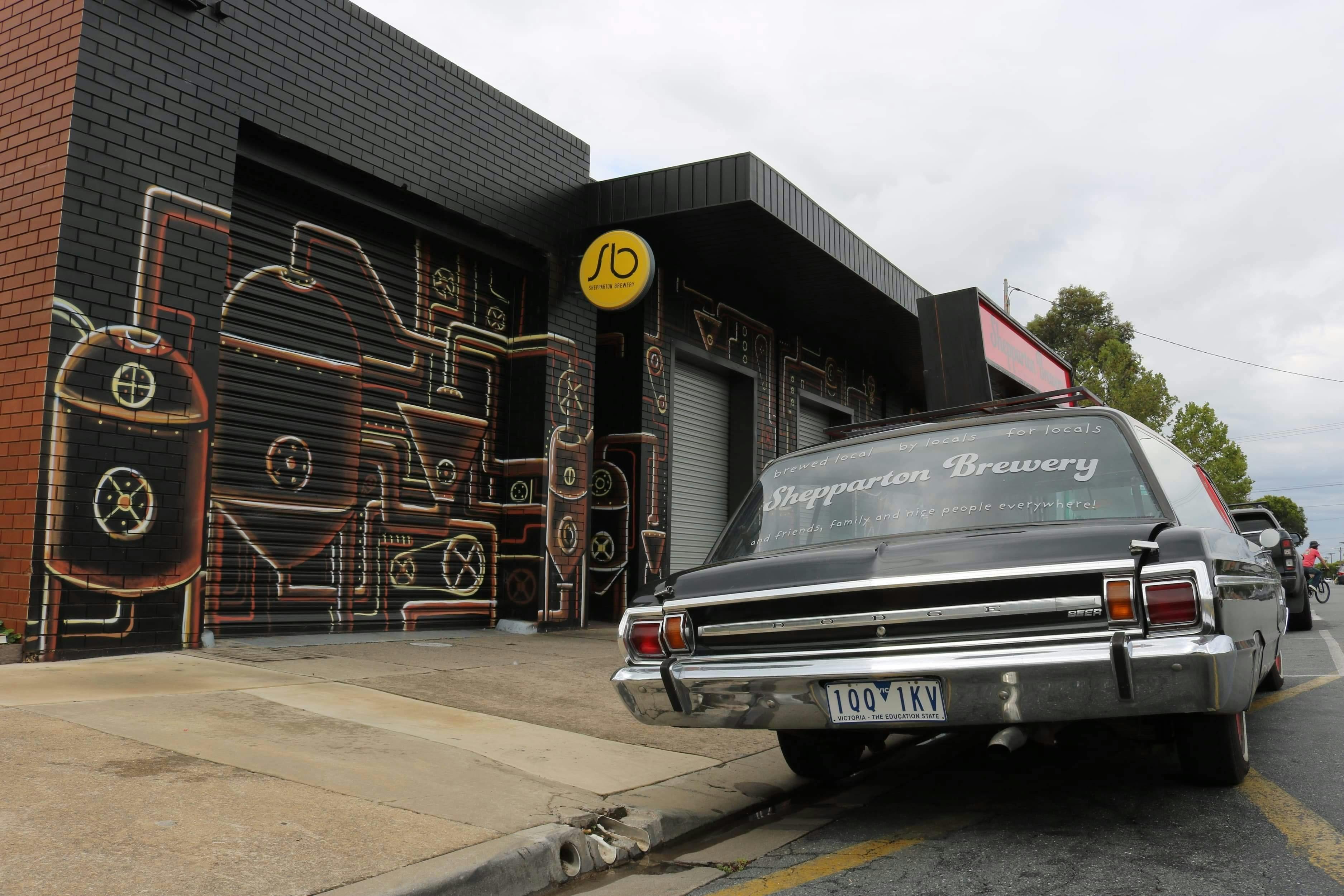 Shepparton Brewery mural by Tank