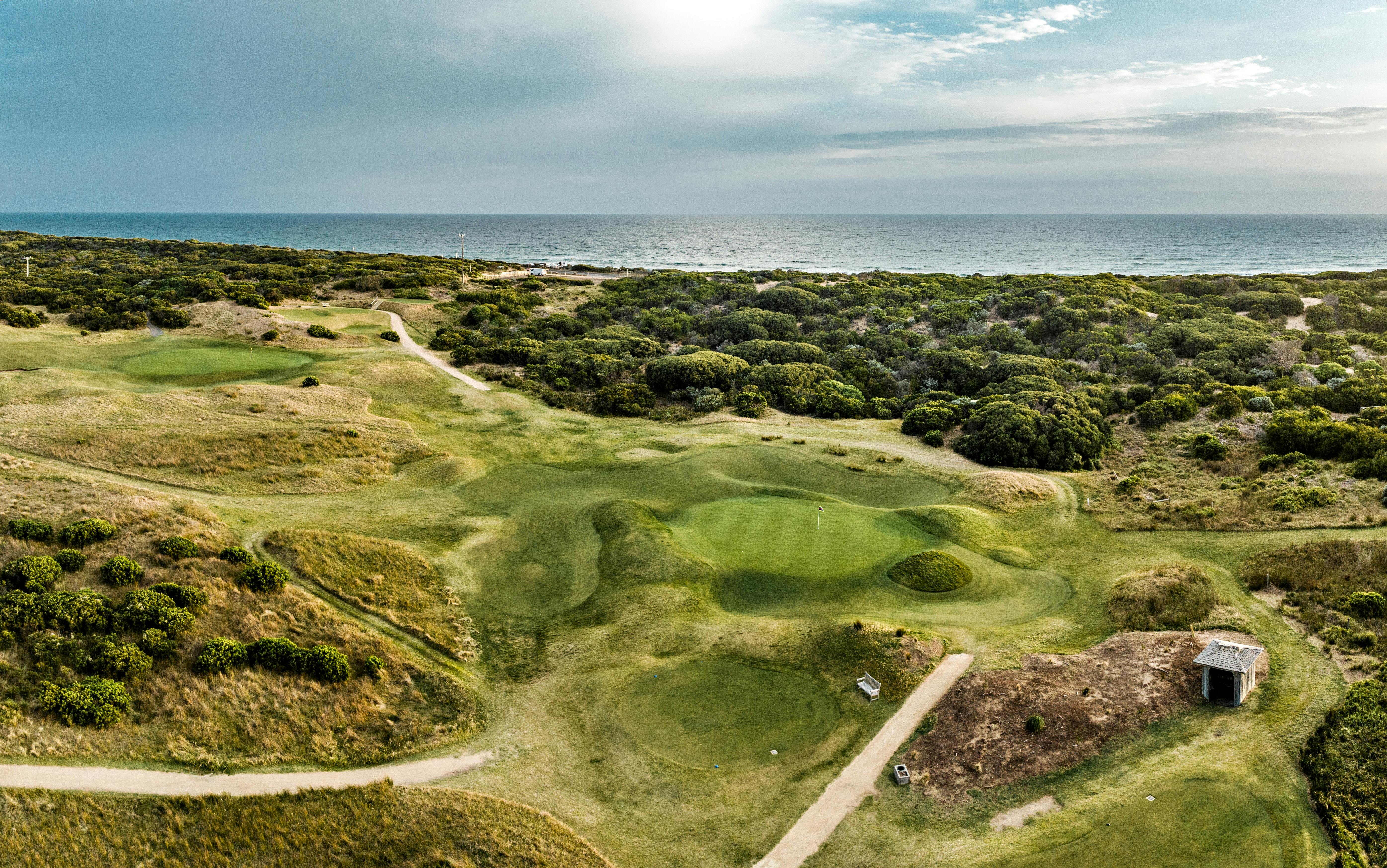 The iconic 13th at The Barwon Heads Golf Club