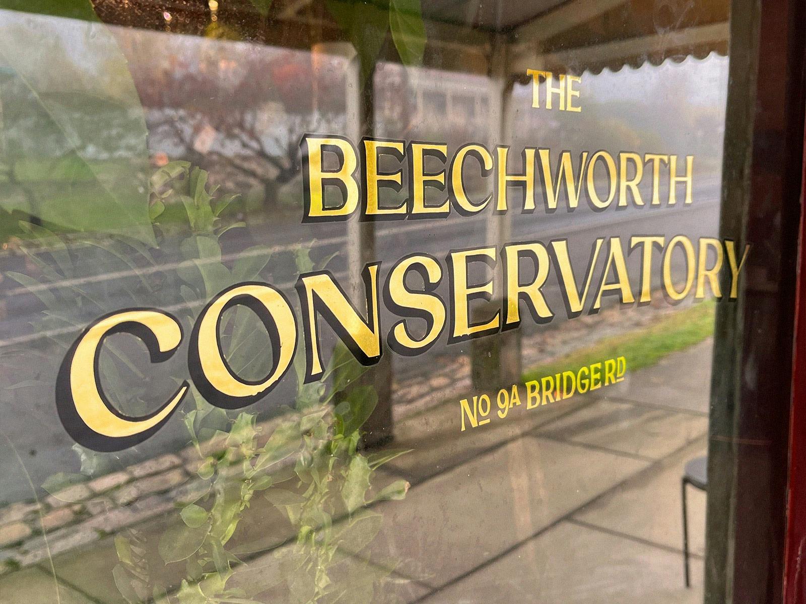 The Beechworth Conservatory, Hand lettering gold leaf typography by @clemangus