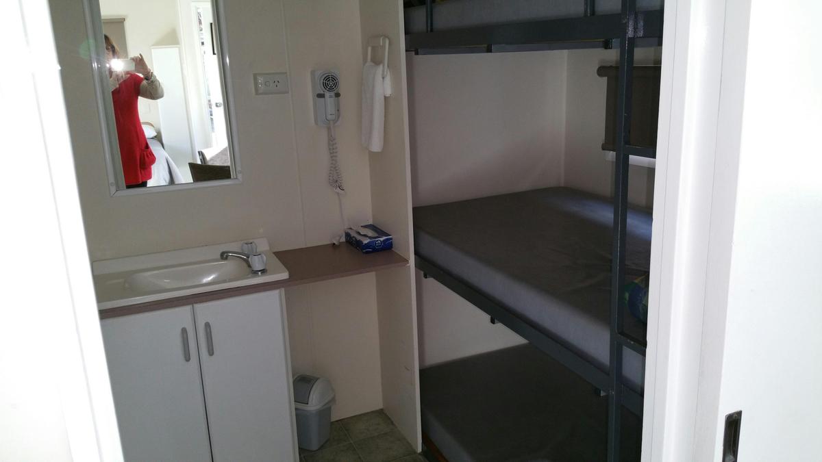 Bunks & Bathroom in Standard Ensuite Cabin