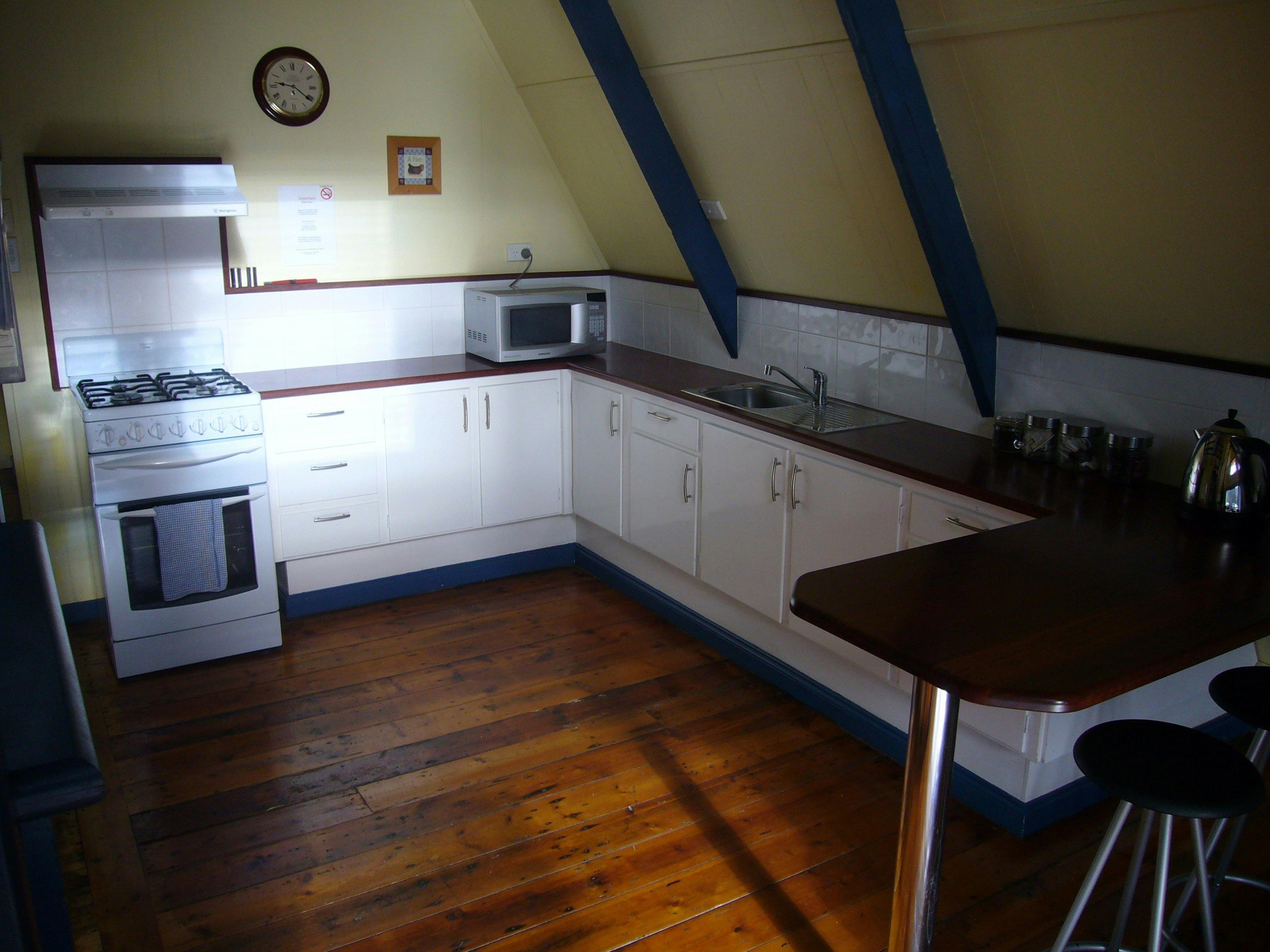 Cook up a feast in the fully self-contained kitchen