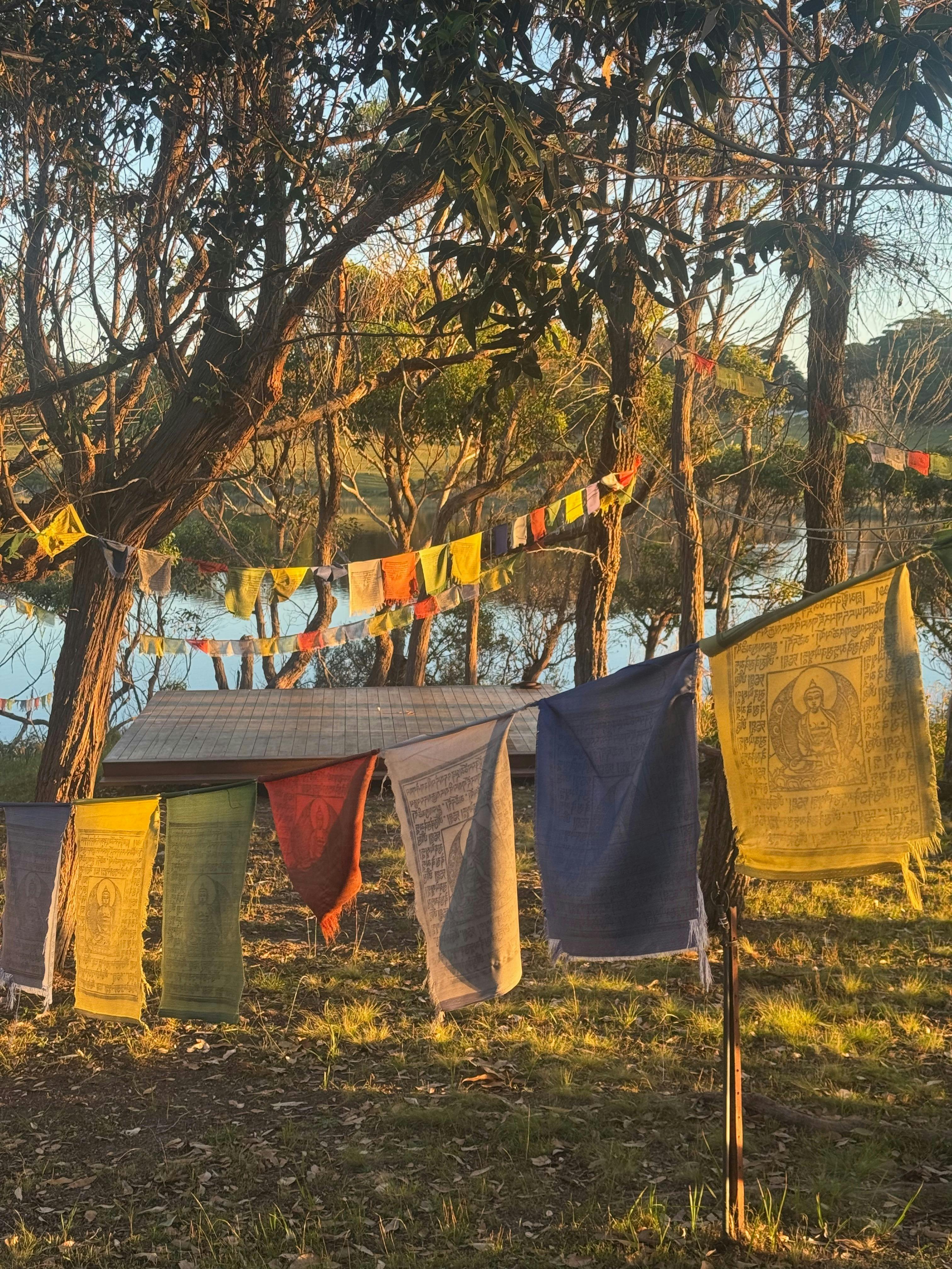 Prayer Flags by the Lake