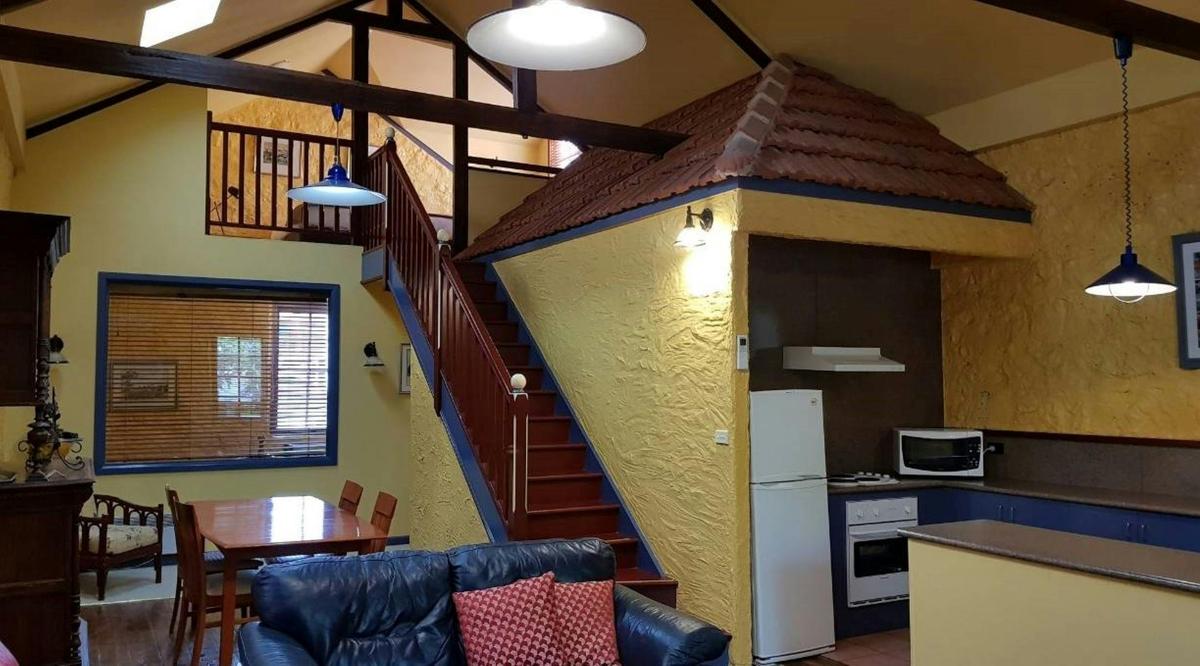 Wrights Cottage - Kitchen/Living area with Mezzanine.