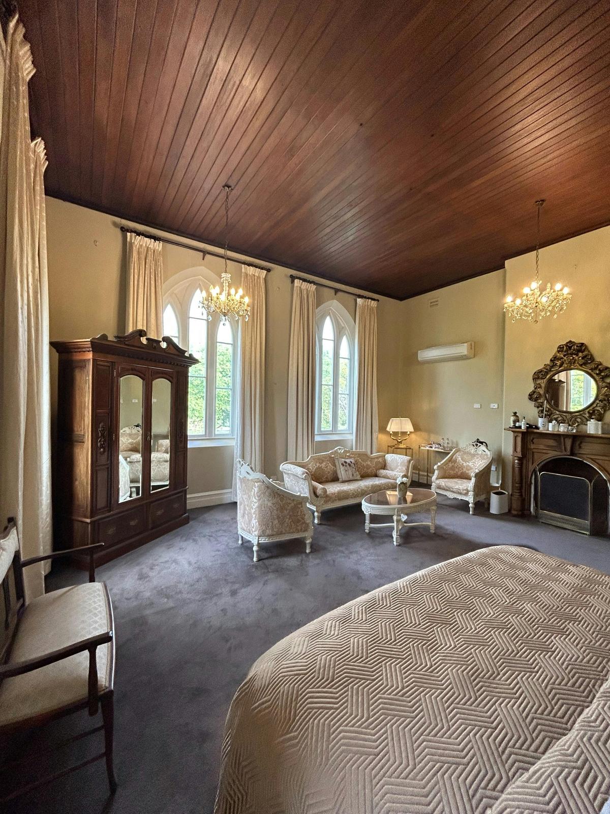 Sister Leone's Room seating area