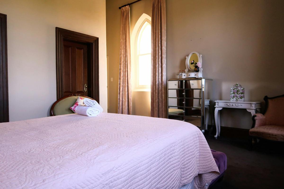 Sister Angelica's Room view of bed and window.