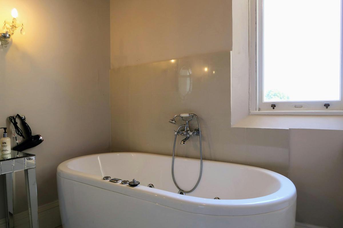 Sister Christina's luxurious ensuite bathroom spa bath.