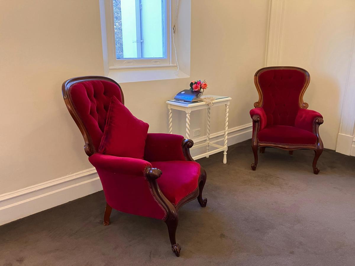 Sister Rose's Room seating area