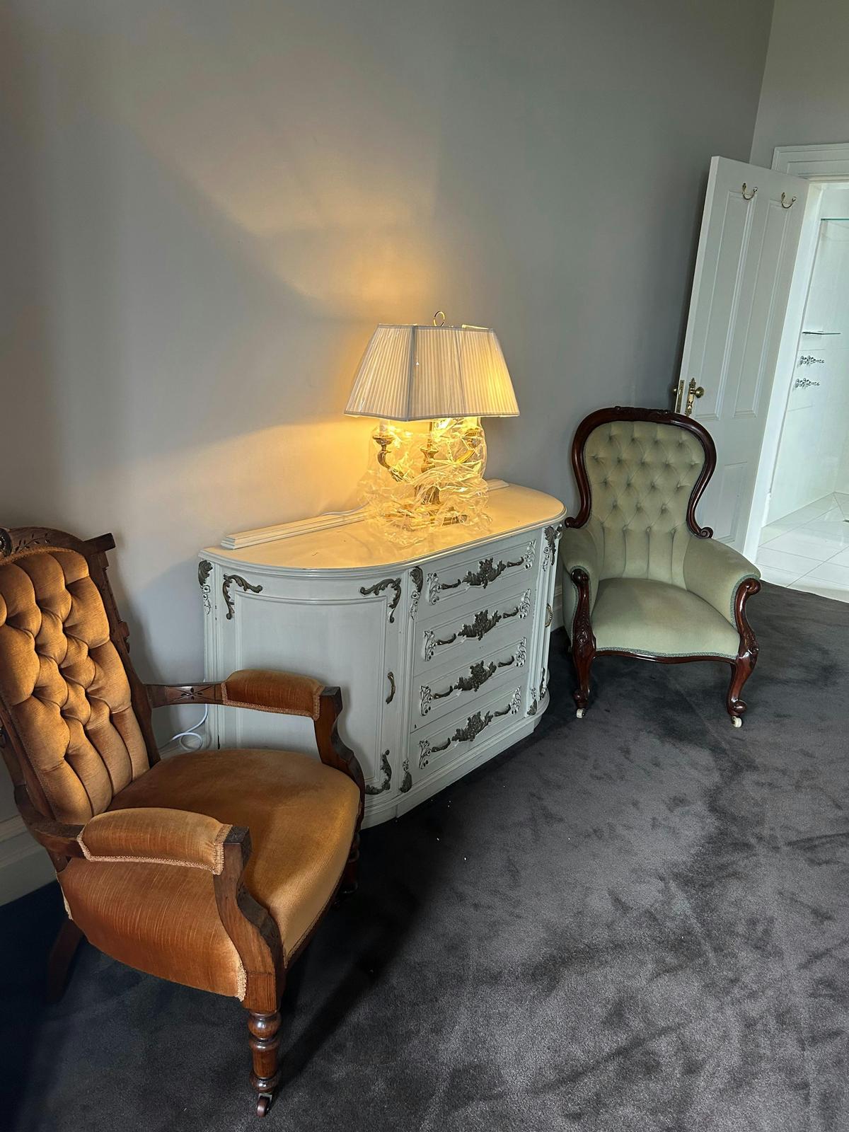 Sister Christina's room seating area.