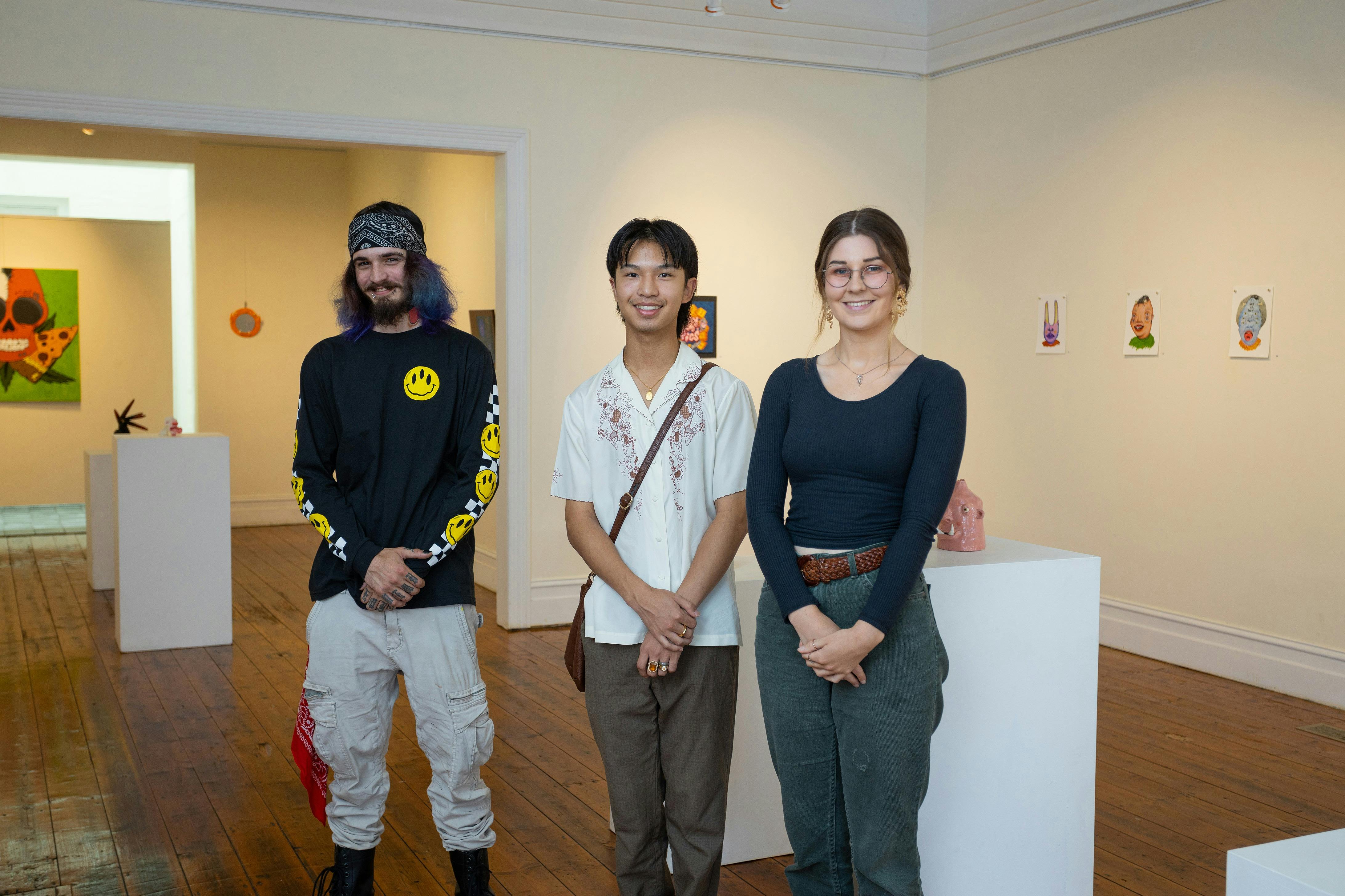 The F Project Gallery provides exhibitions for young and emerging artists.