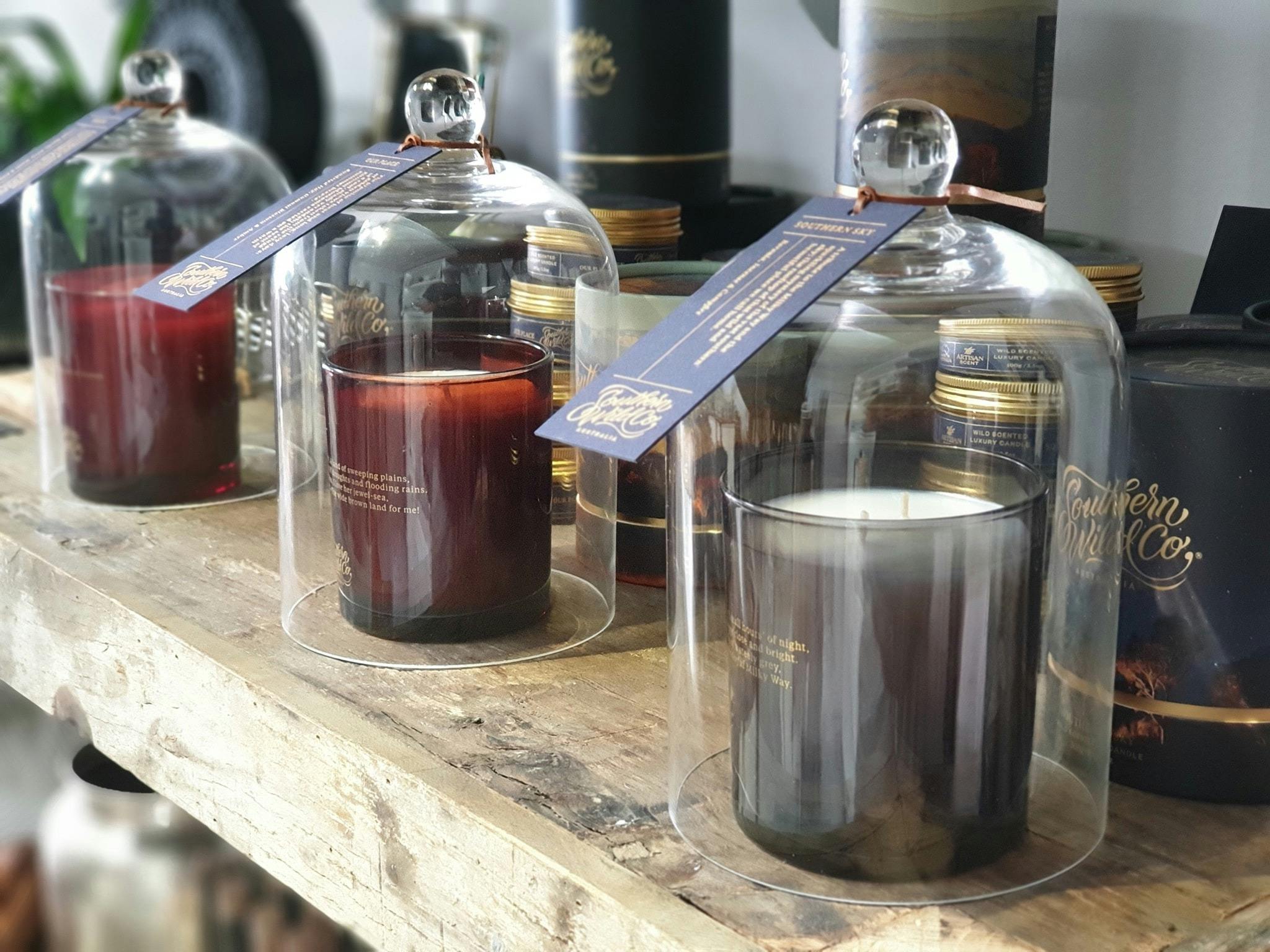 Locally made candles