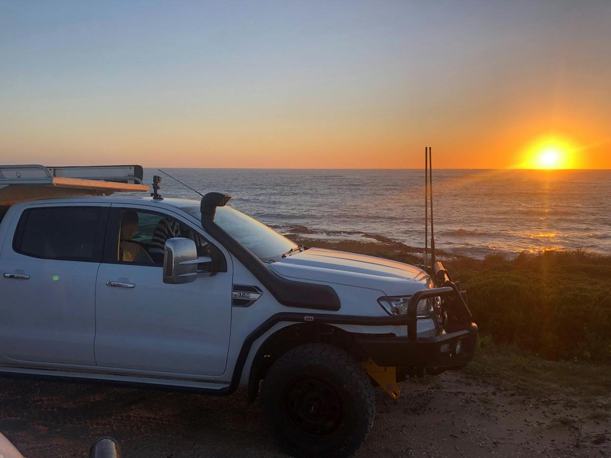 Amazing sunset on our Robe to Beachport  section of the Desert to Dunes tour