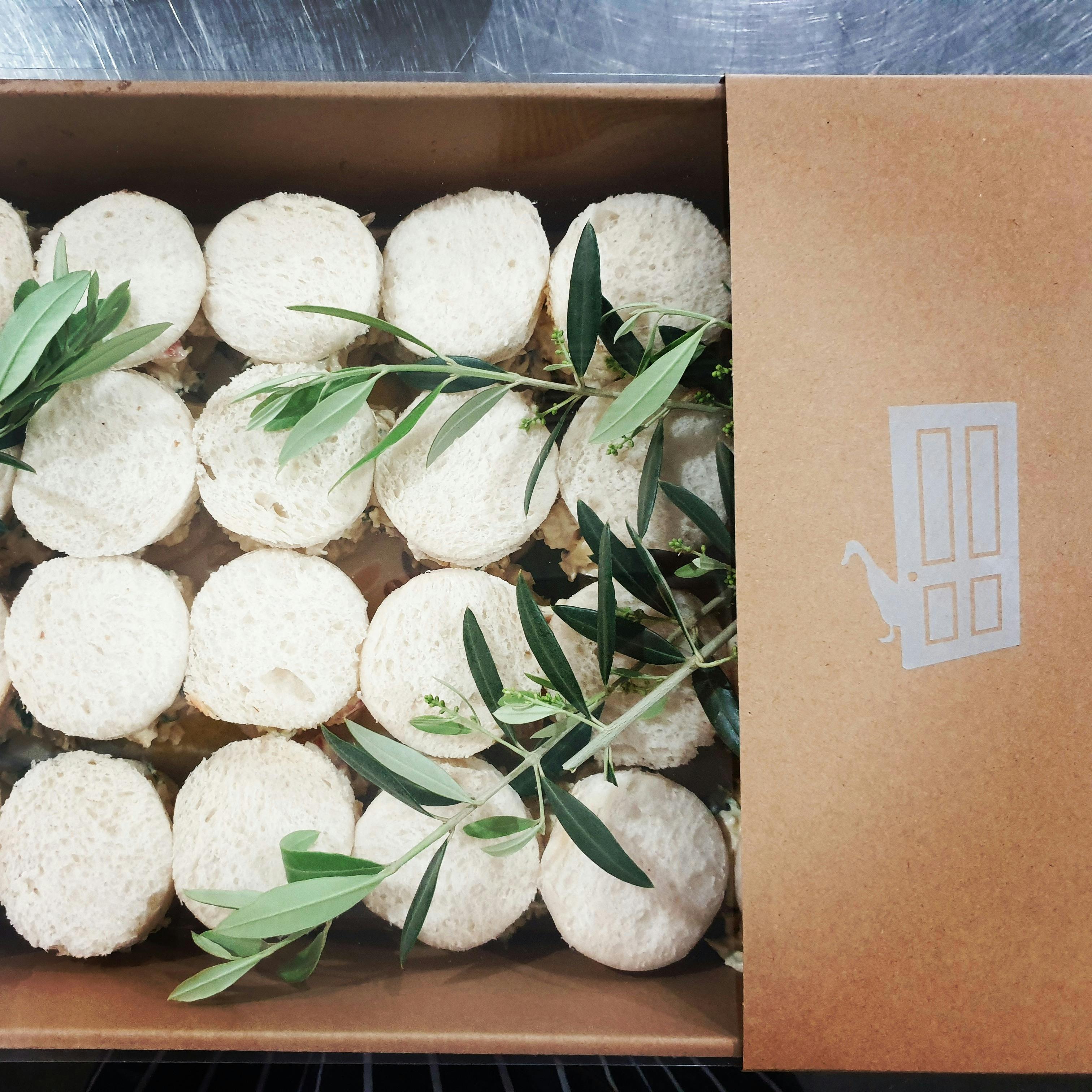 Poached Chicken Pillow Sandwiches