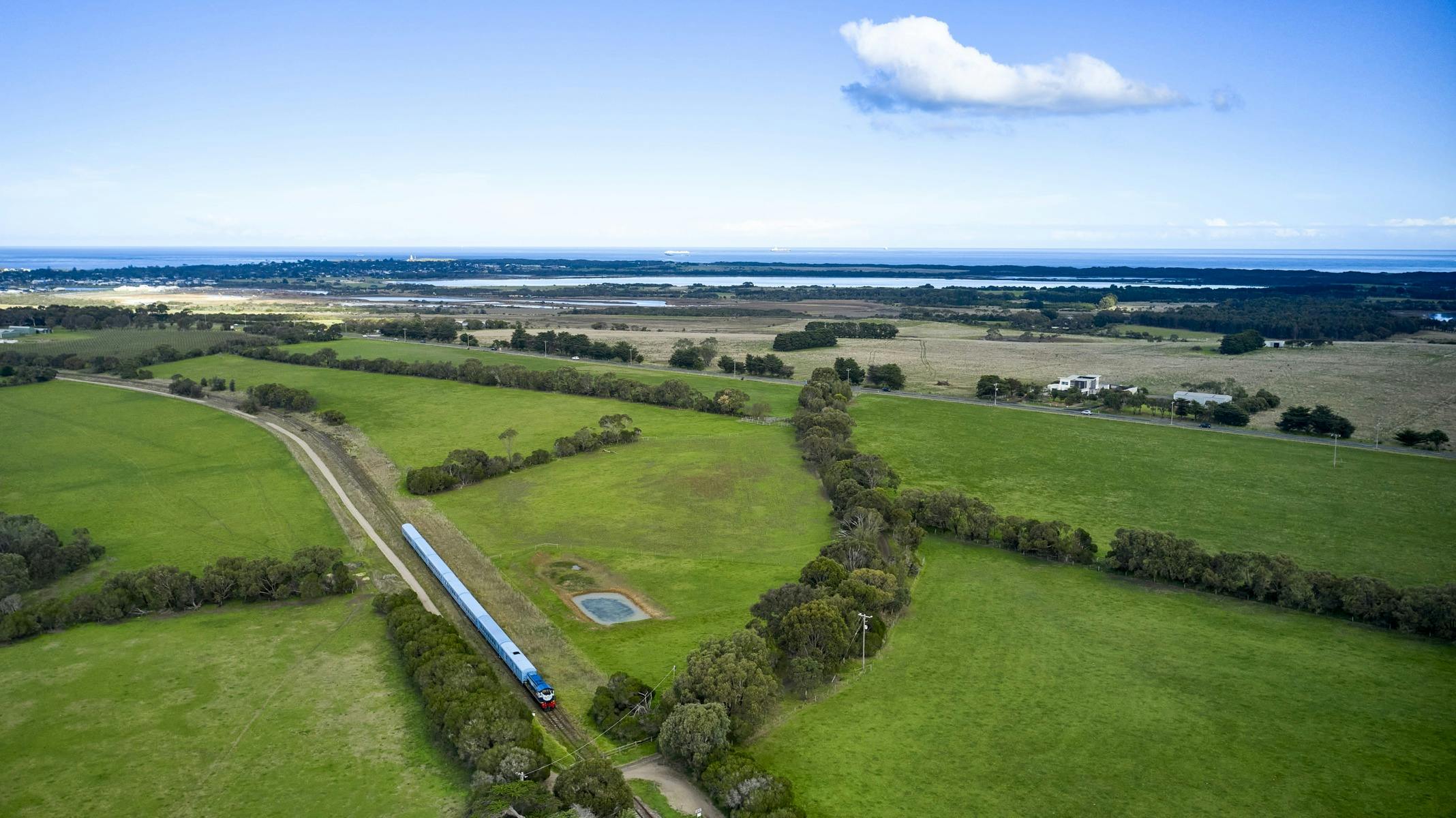 The Q Train Travelling Through Bellarine Farms