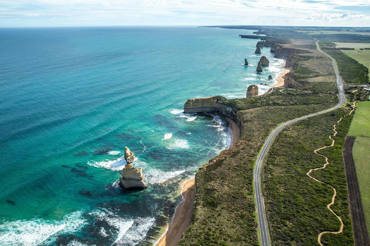 12 Apostles aerial view