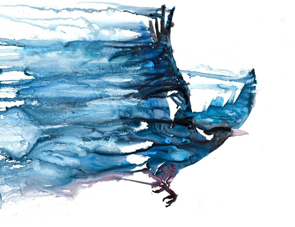 Swoop - Watercolour Painting by Charles Sluga