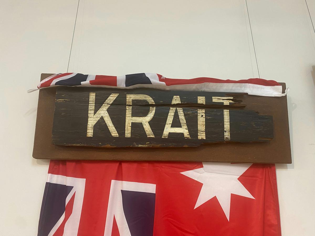 The original name plate of the Krait
