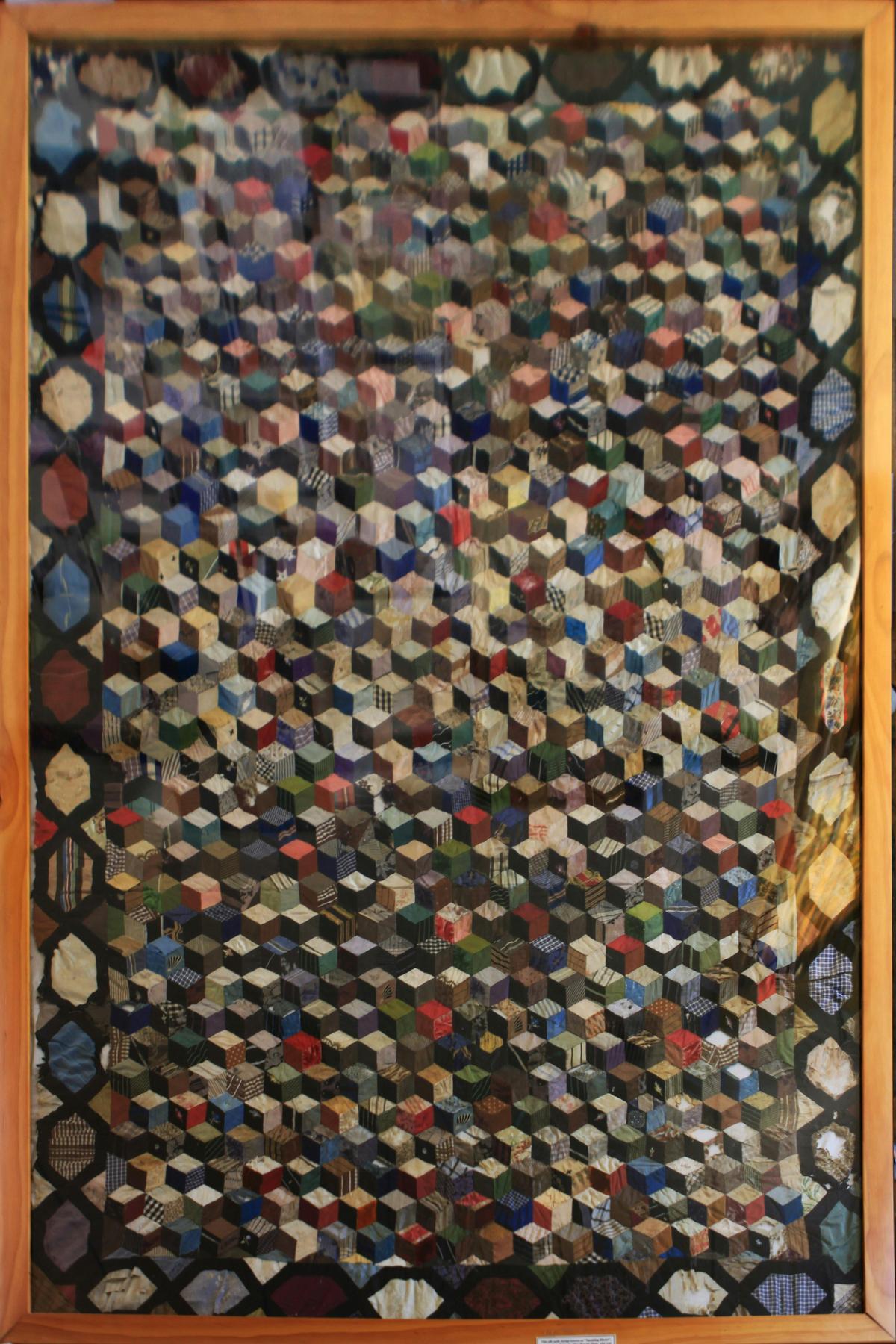 A 170 year old quilt made by a mother in Wales and sent to Australia