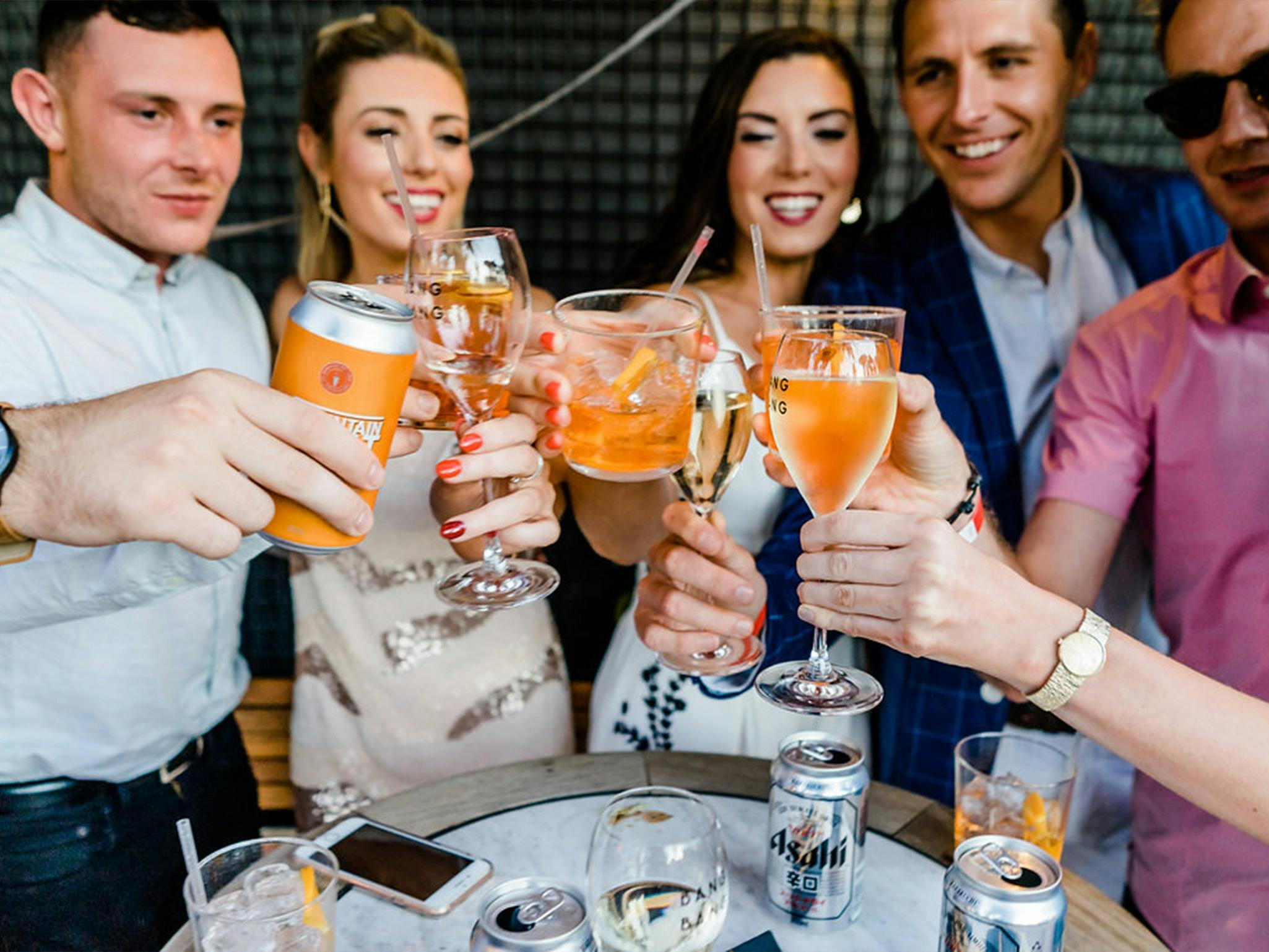 Bang Bang group drinking