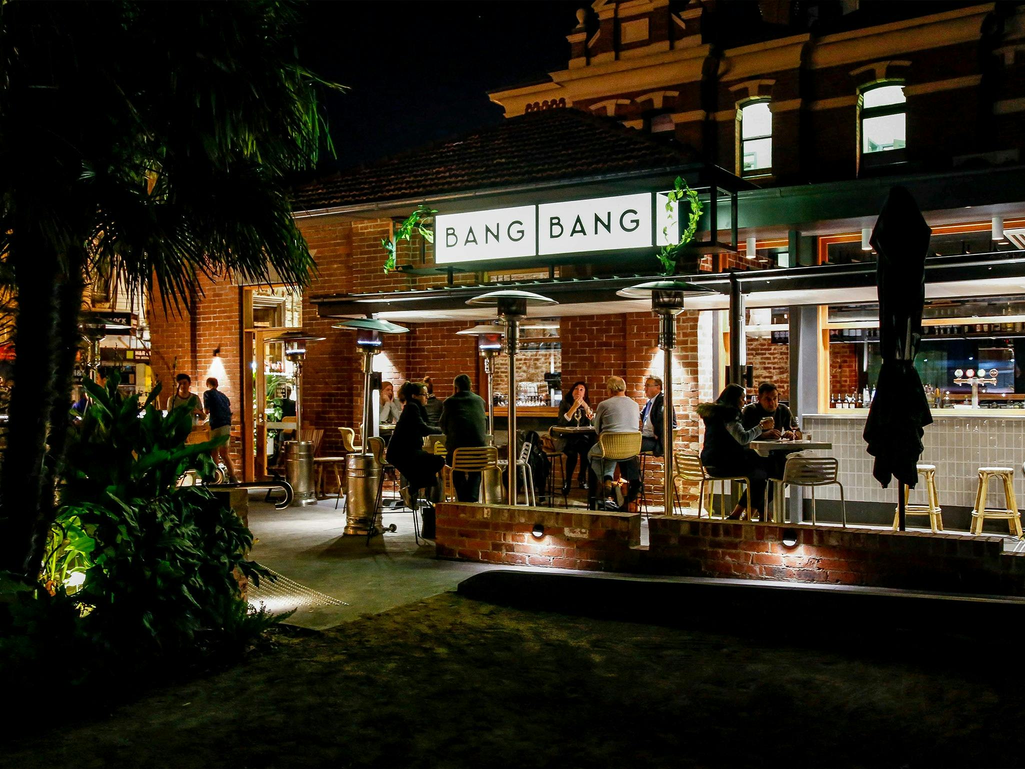 Bang Bang outside evening