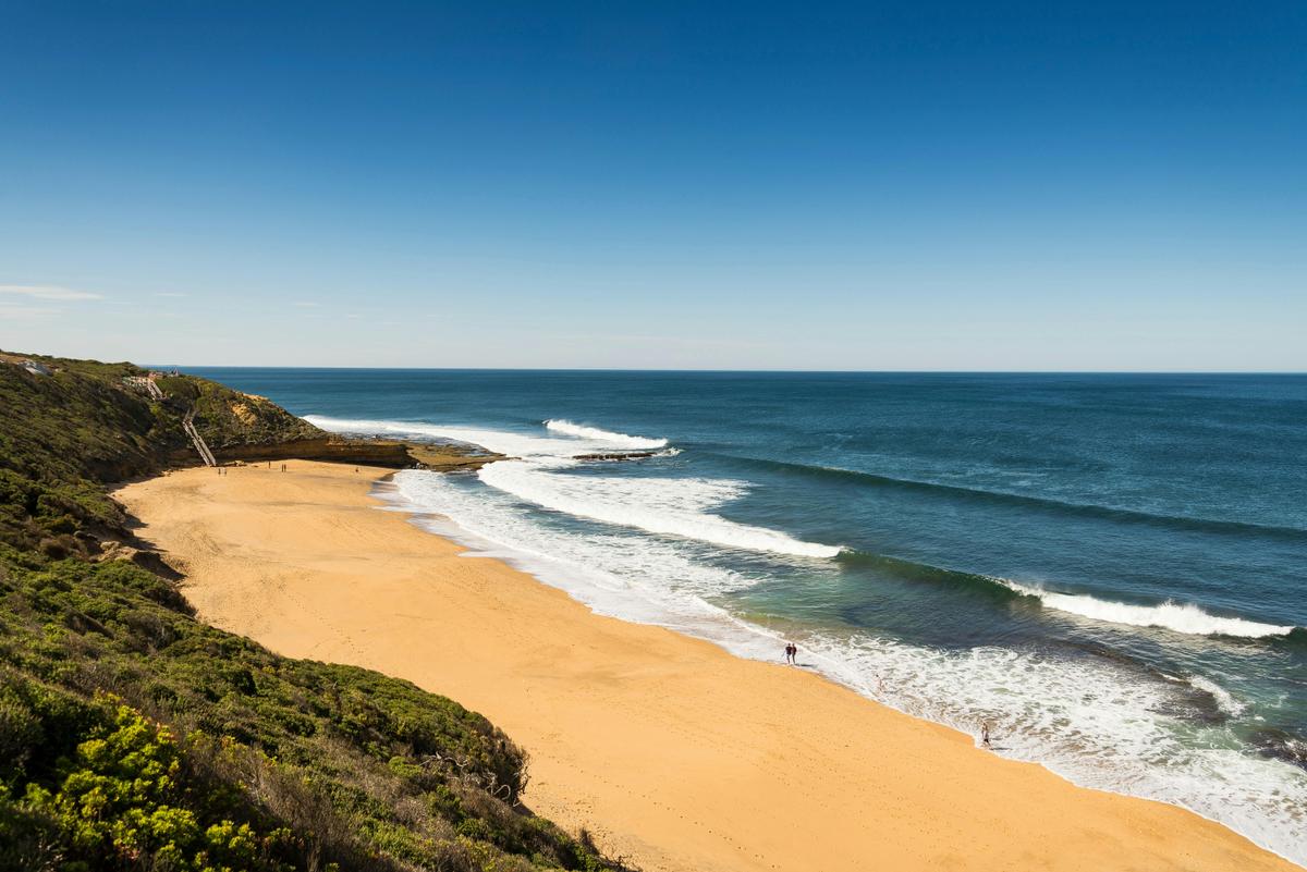 Iconic Bells Beach on the Great Ocean Road