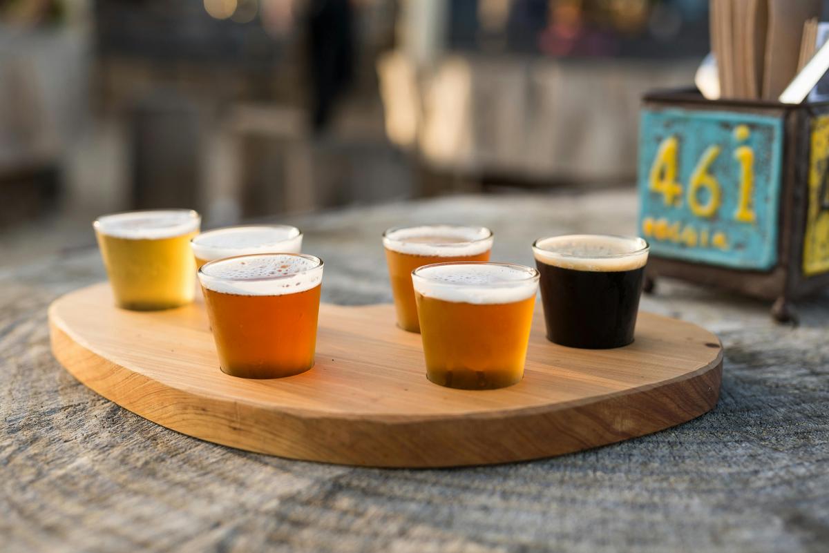 A delicious beer paddle