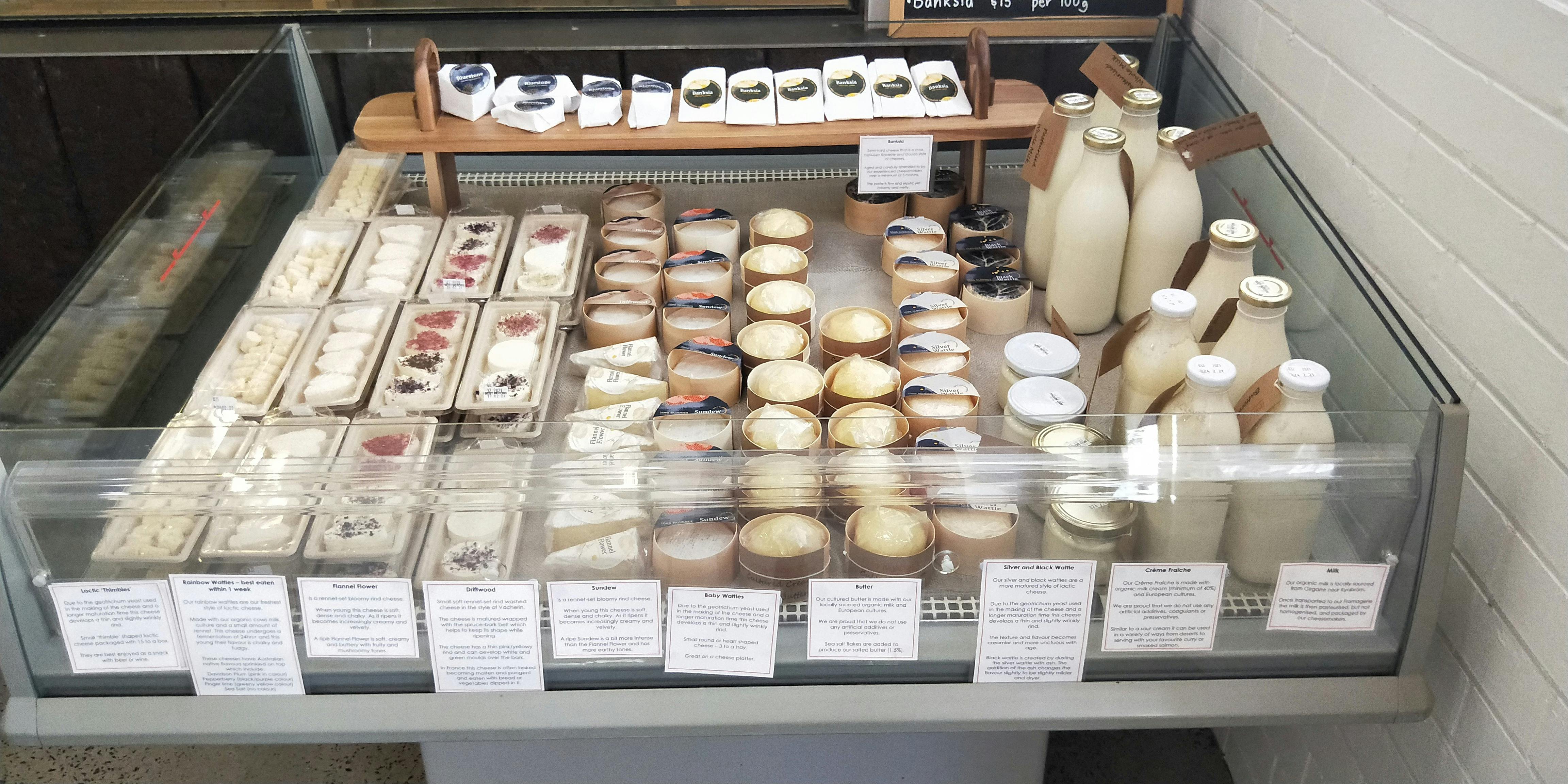 Long Paddock Cheese offerings