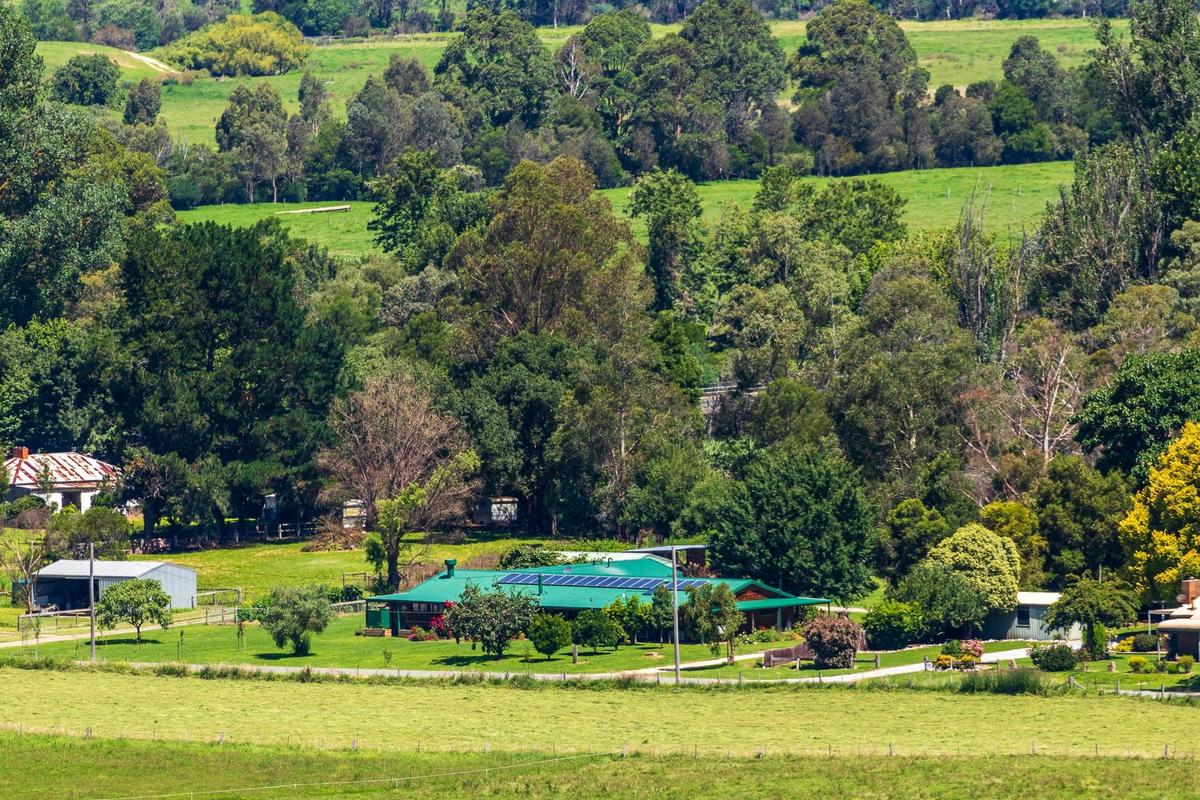 Nestled among hills and surrounded by nature.