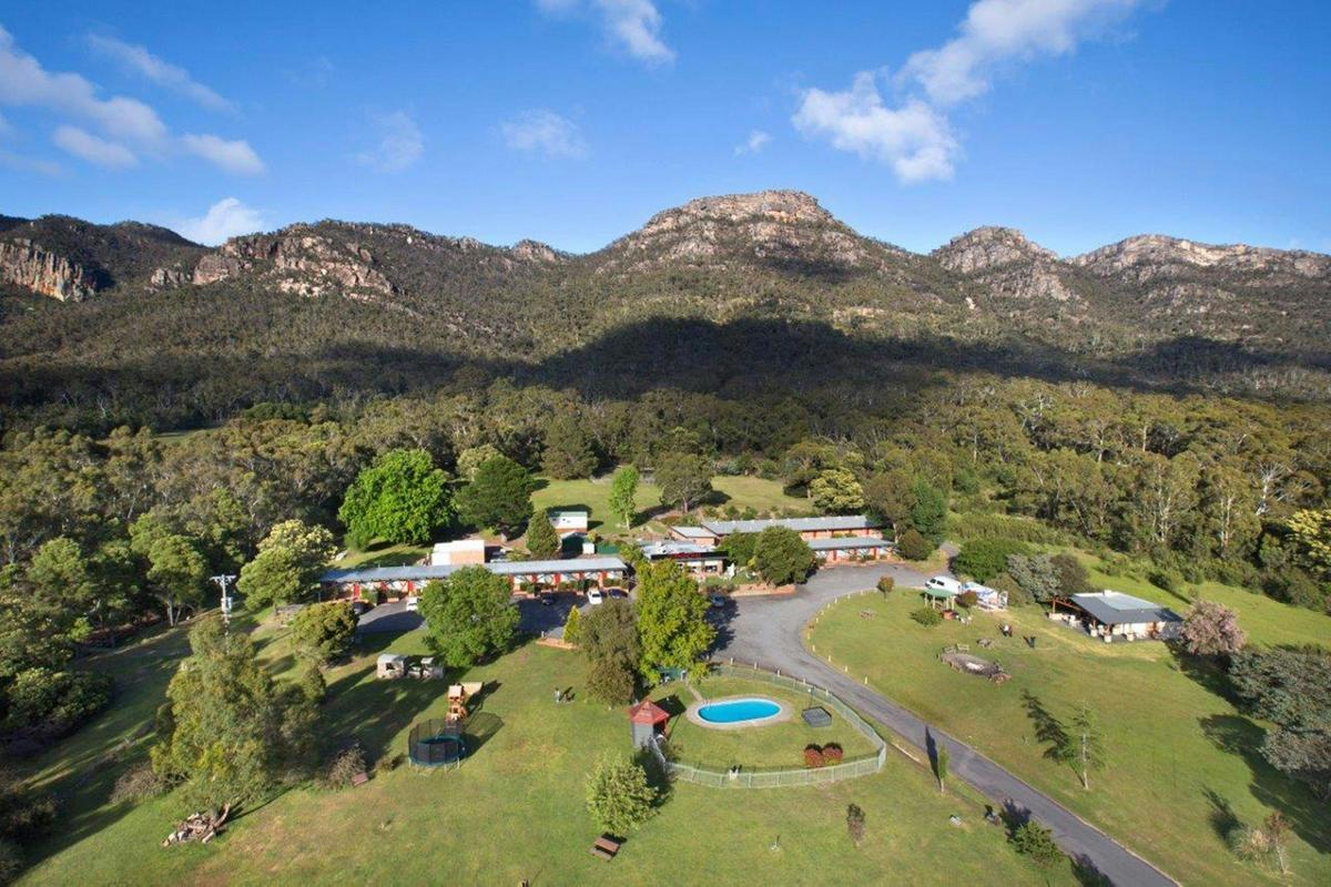 Grampians Motel aerial shot