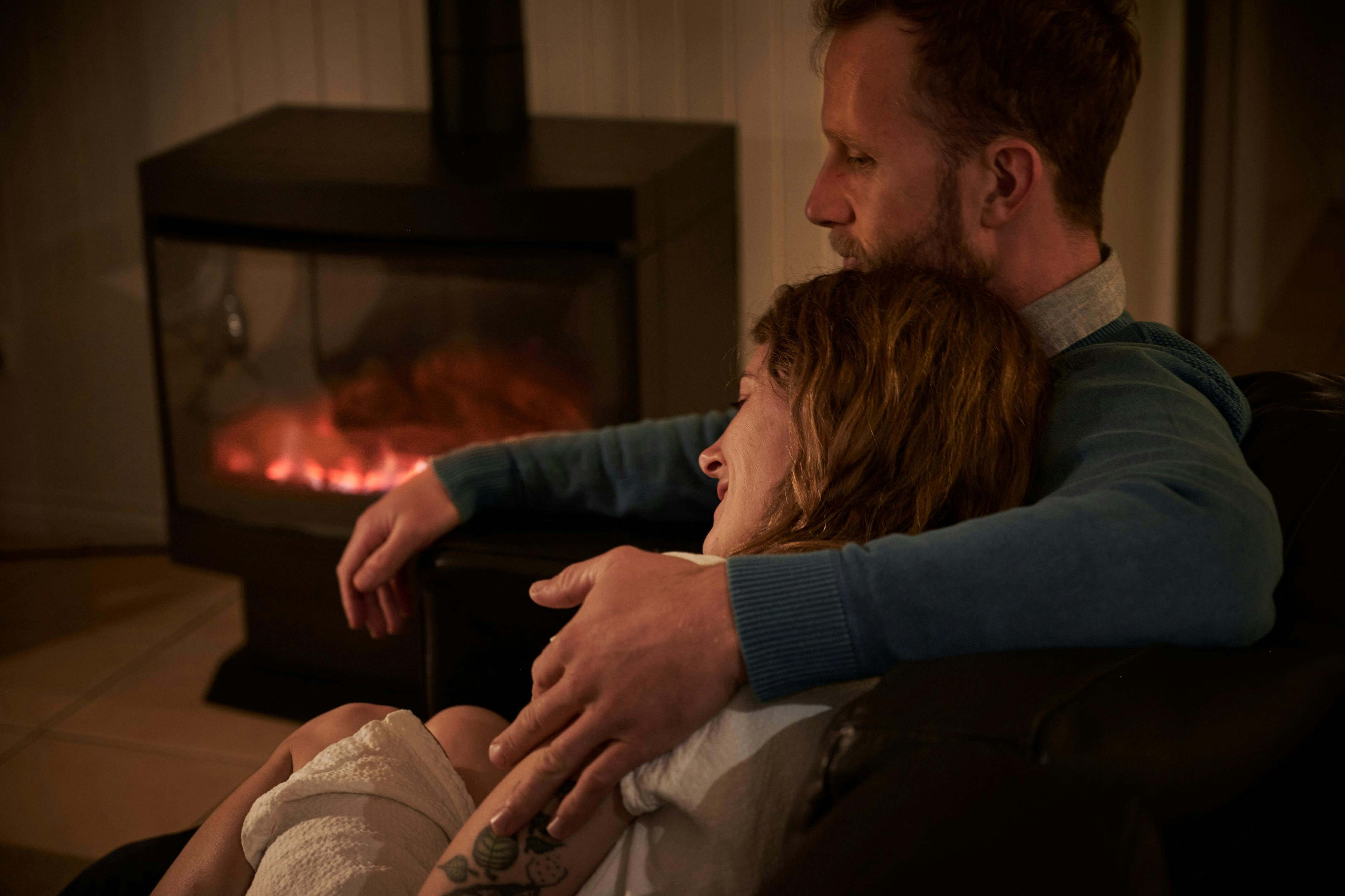 Each cottage has a gas log fire place