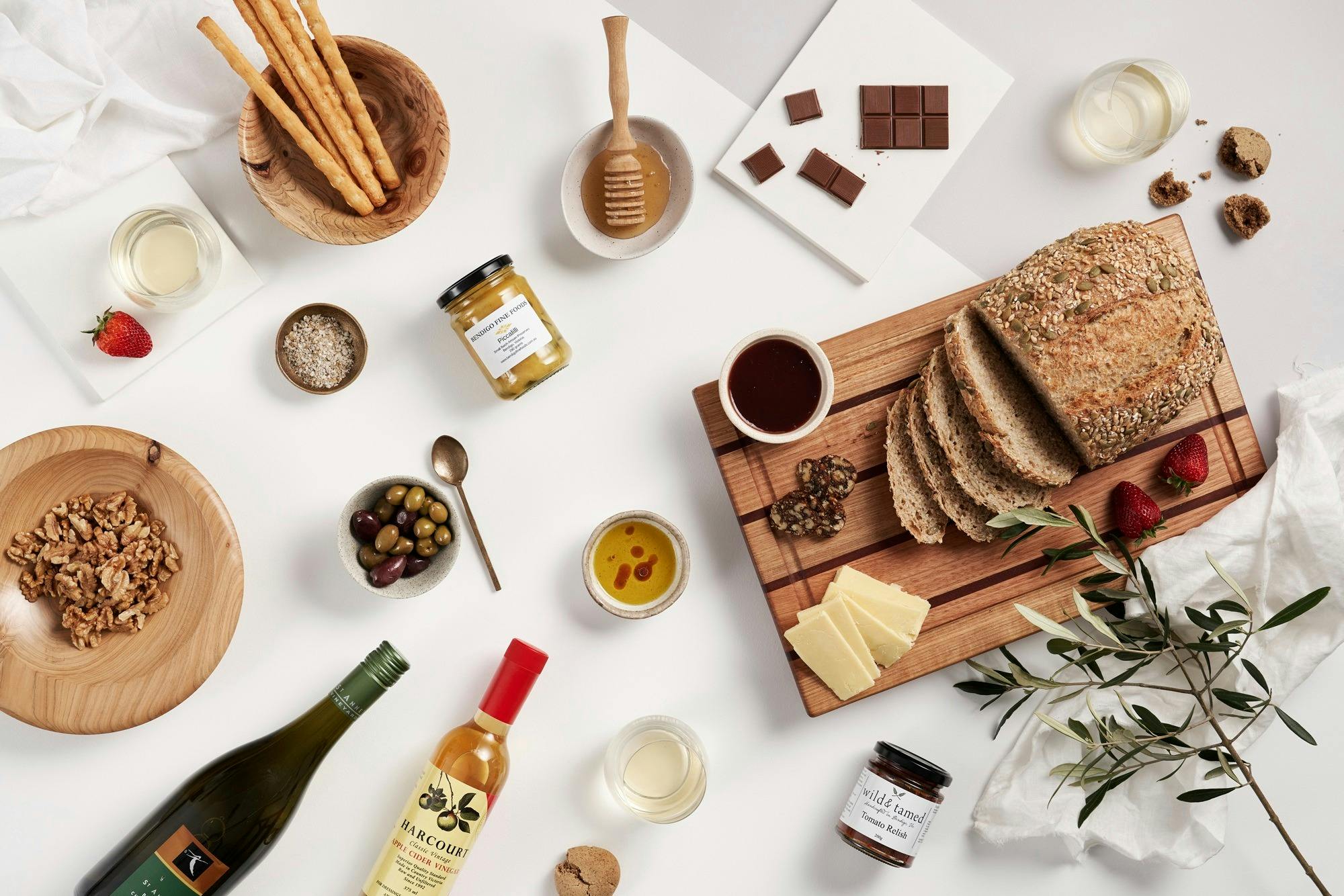 A diverse range of food and wine from local producers and artisans
