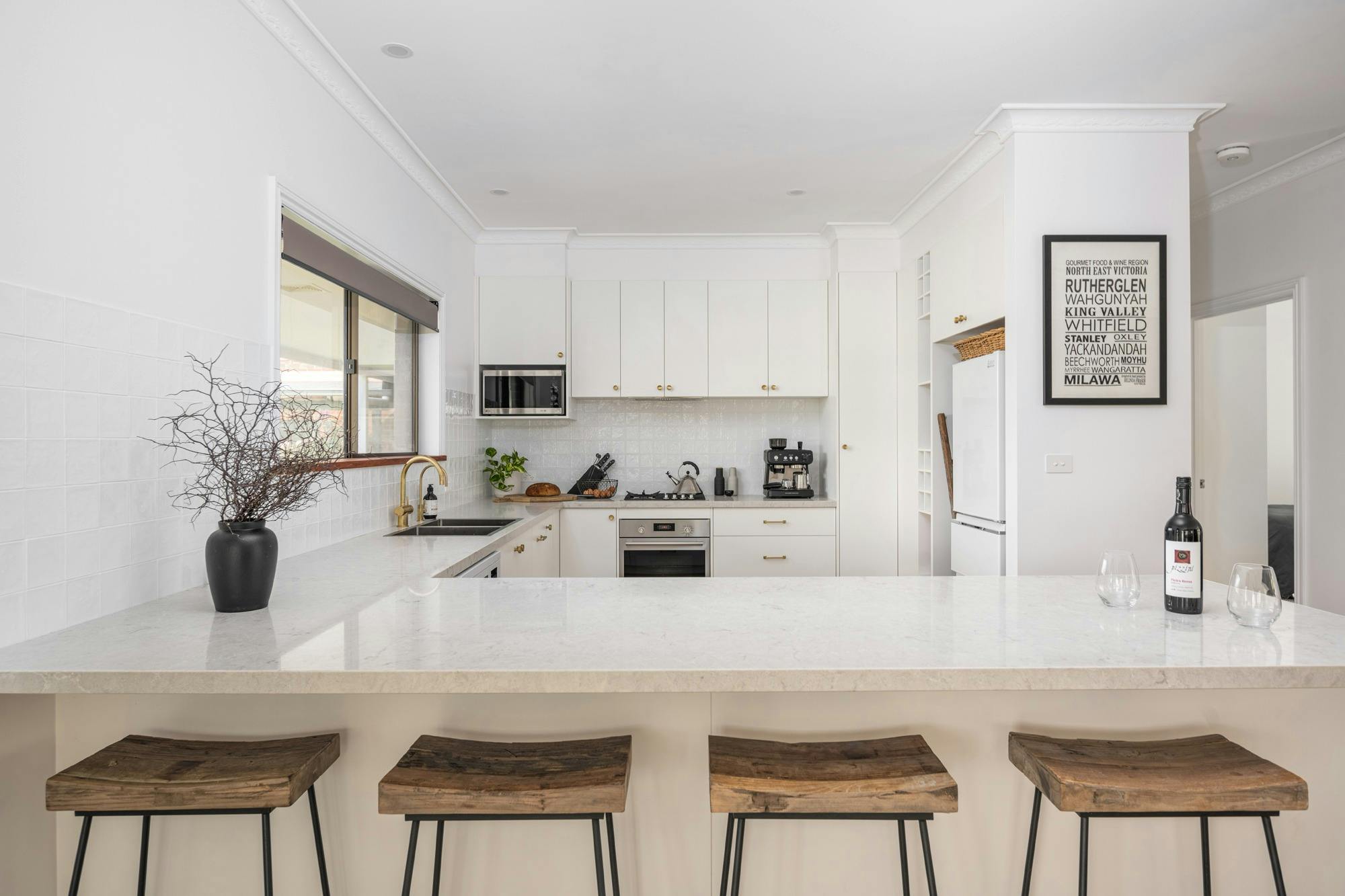 A spacious kitchen with all the luxuries