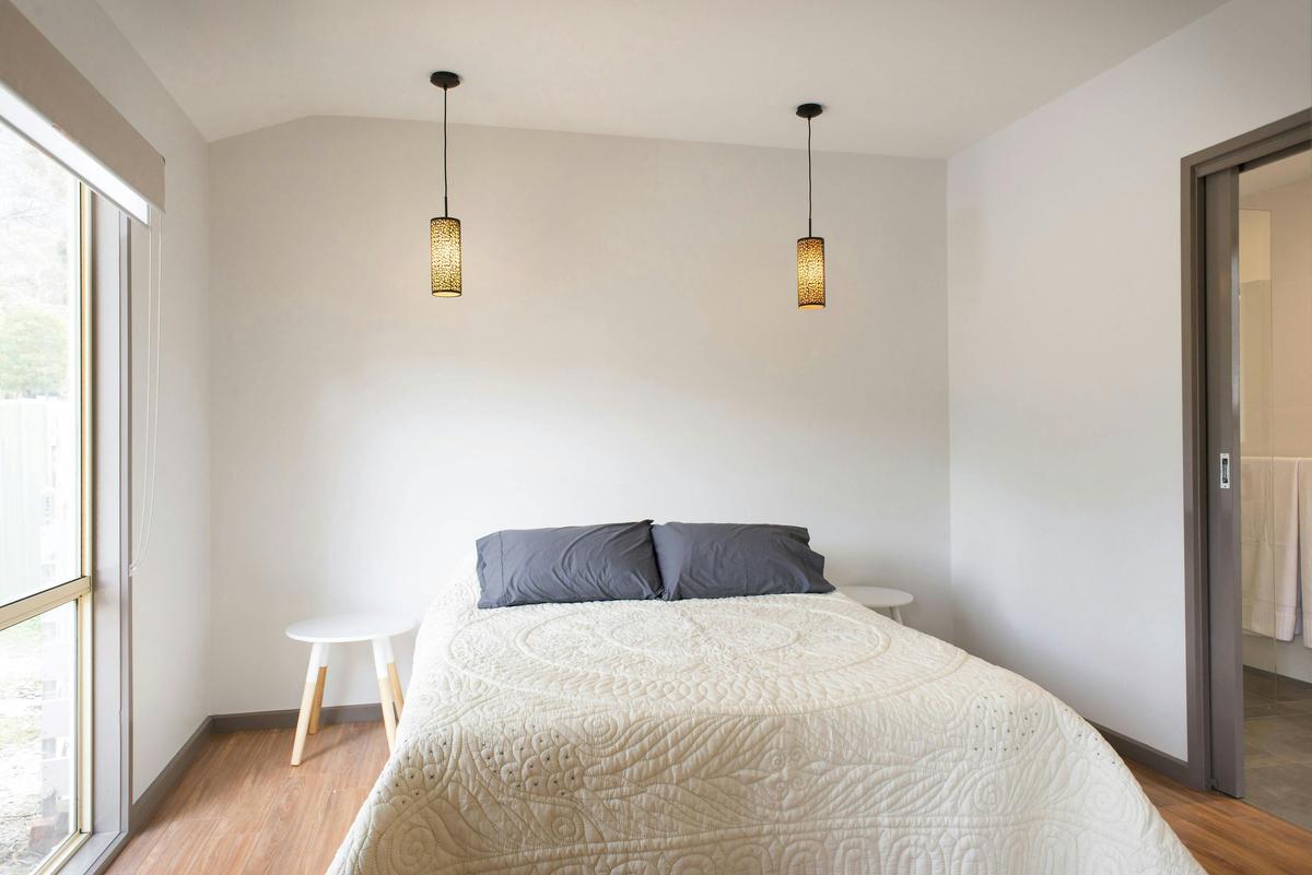 The master bedroom w/ensuite