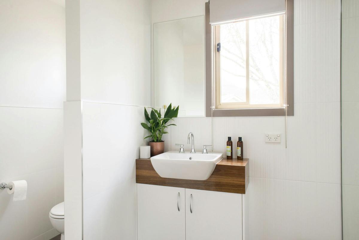 The main bathroom including rainwater shower