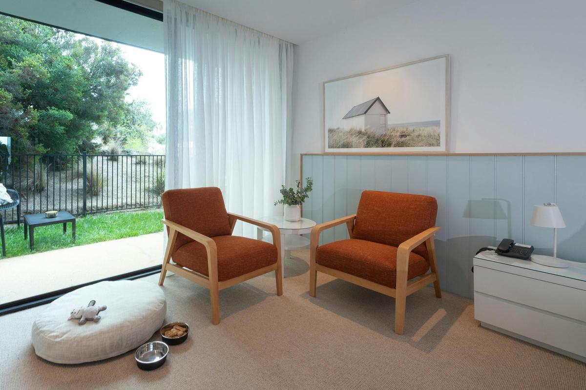 dog friendly sitting area