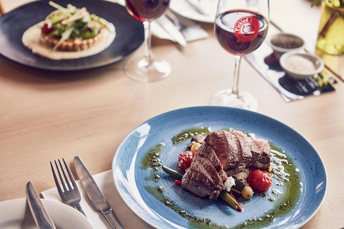 Lunch time - lamb and tart lunch
