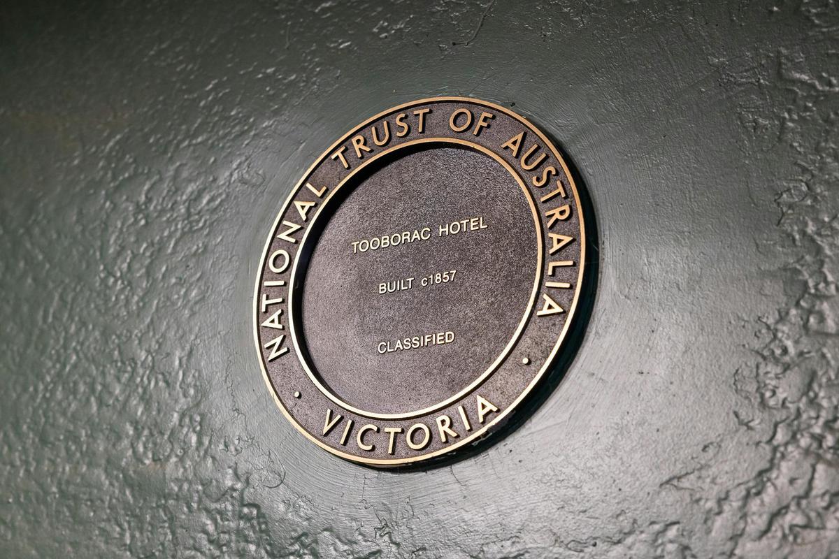 National Trust of Australia circular placard on the wall