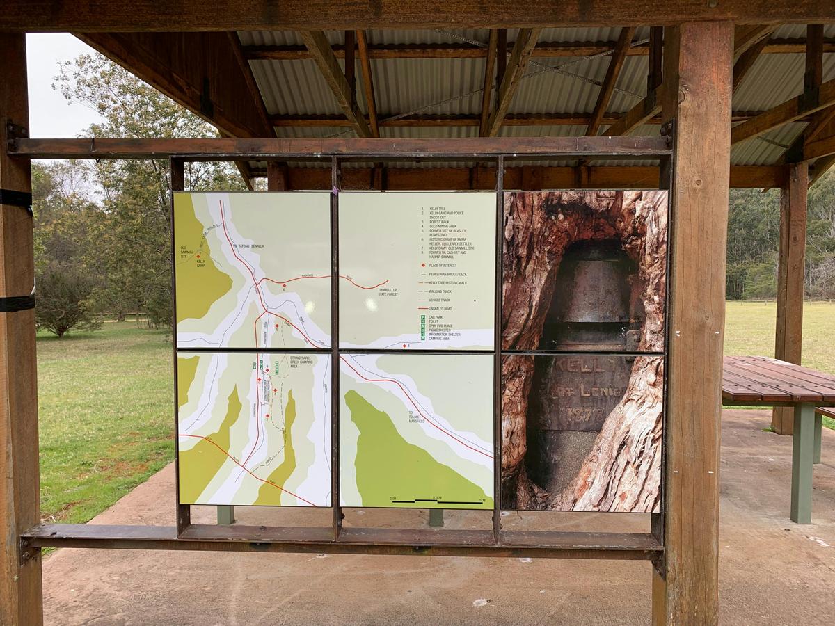 Interpretive Signage available at Stringybark Creek