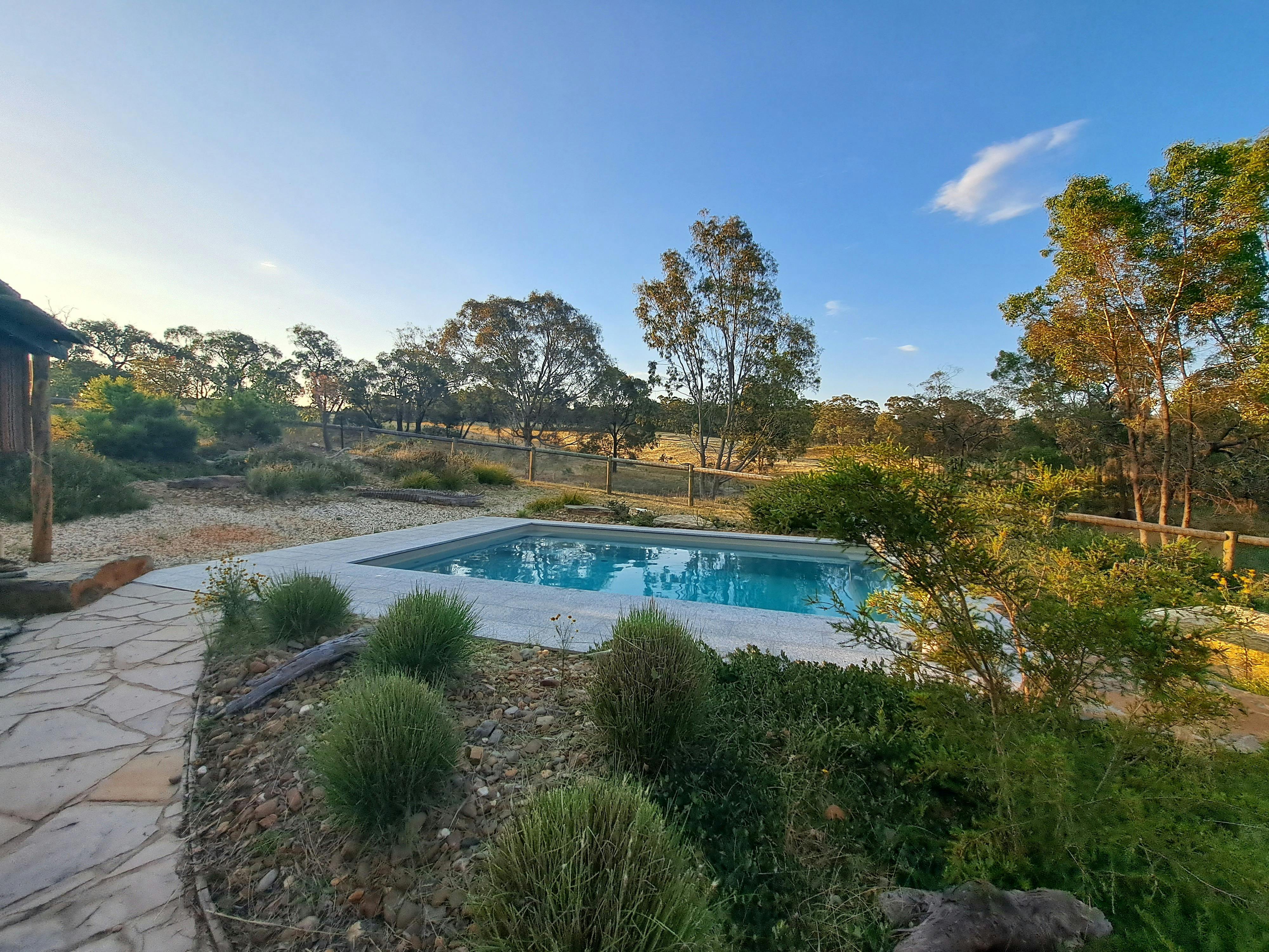 Beautiful mineral salt pool