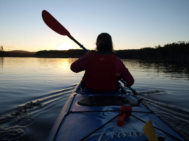 Kayaking Durras Lake