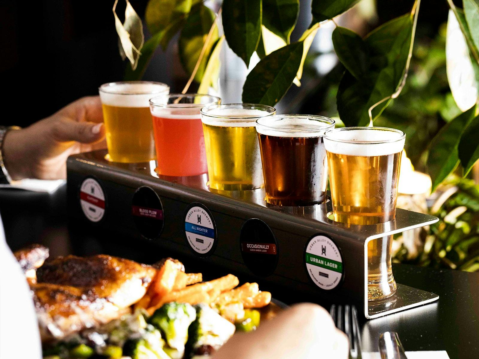 Urban Alley Brewery Beer Flight