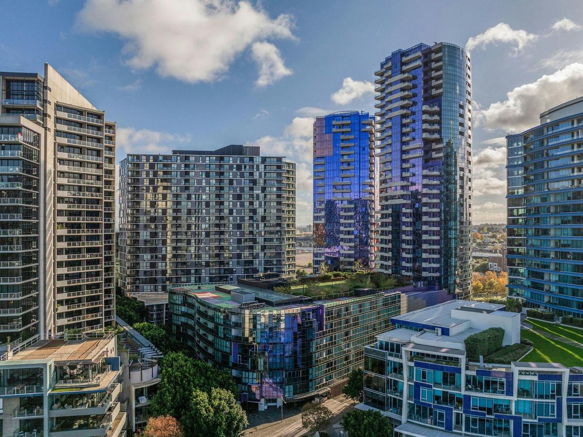 Ariel View Residential Buildings Sebel Residences Melbourne Docklands