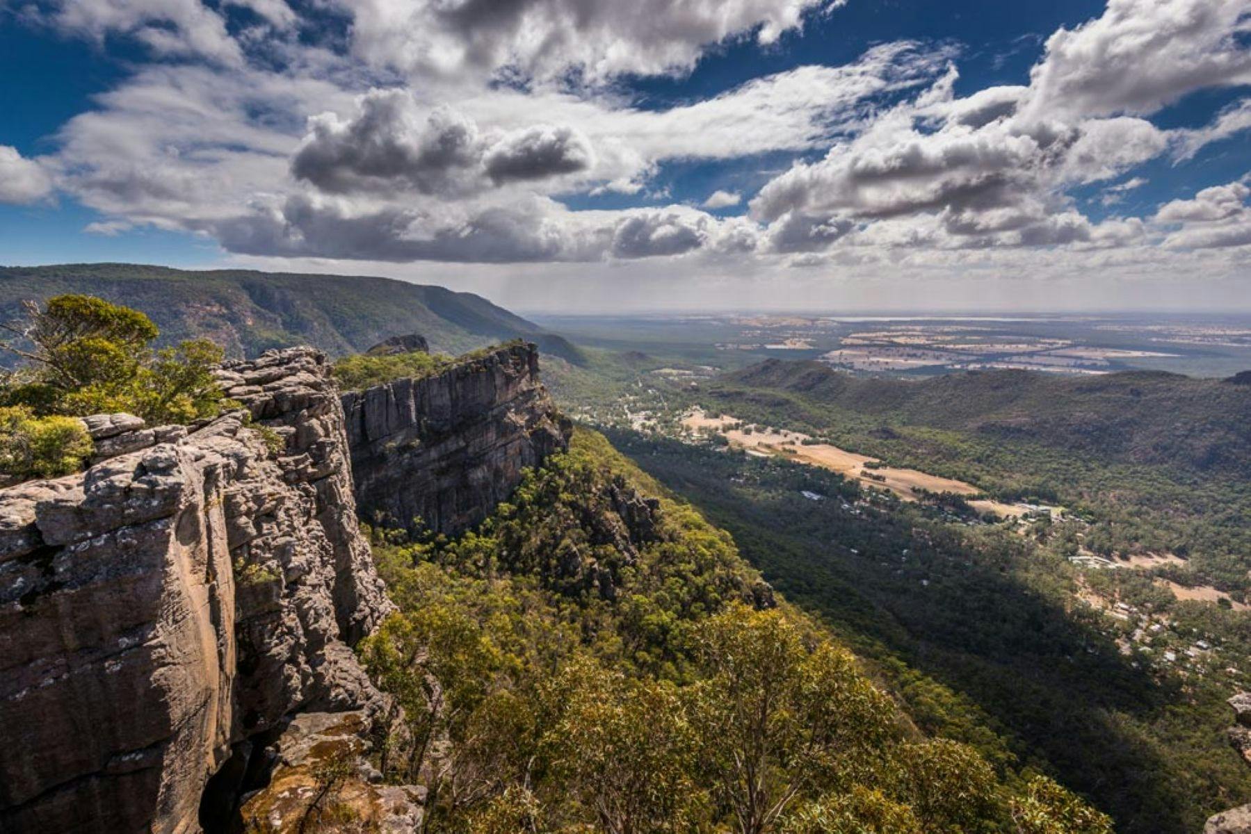 The Grampians (Gariwerd) National Park from the air