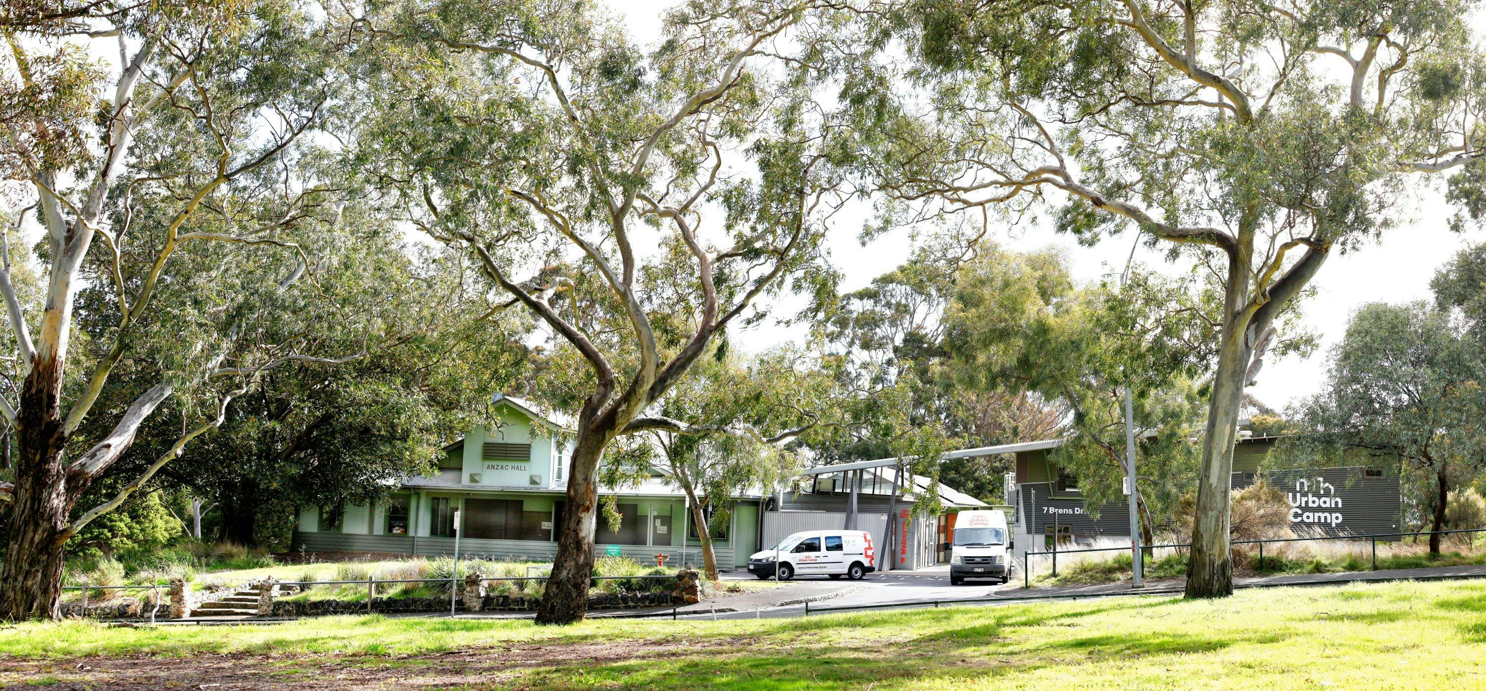 Urban Camp nestled into Royal Park