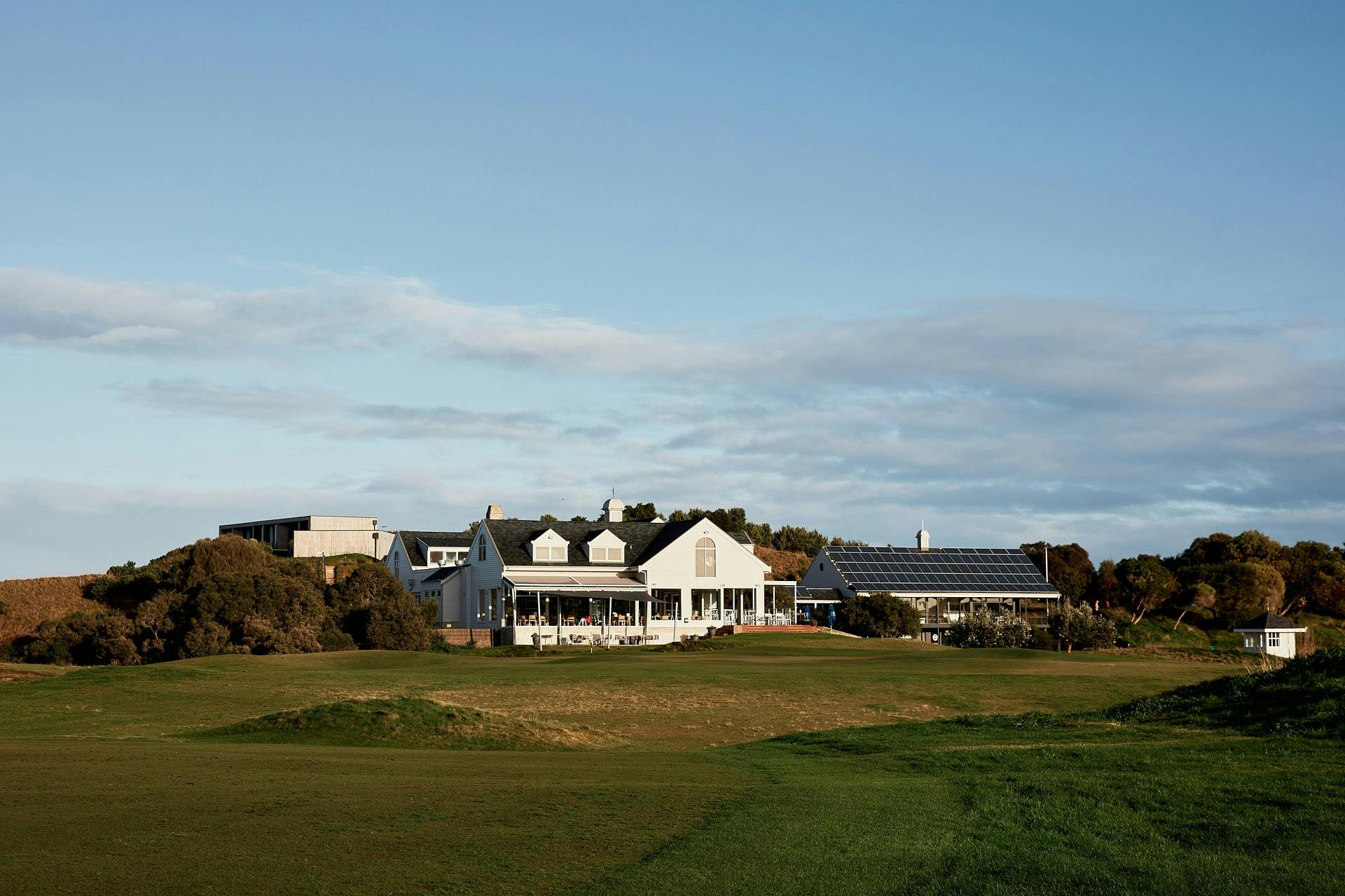 Clubhouse from the 9th hole