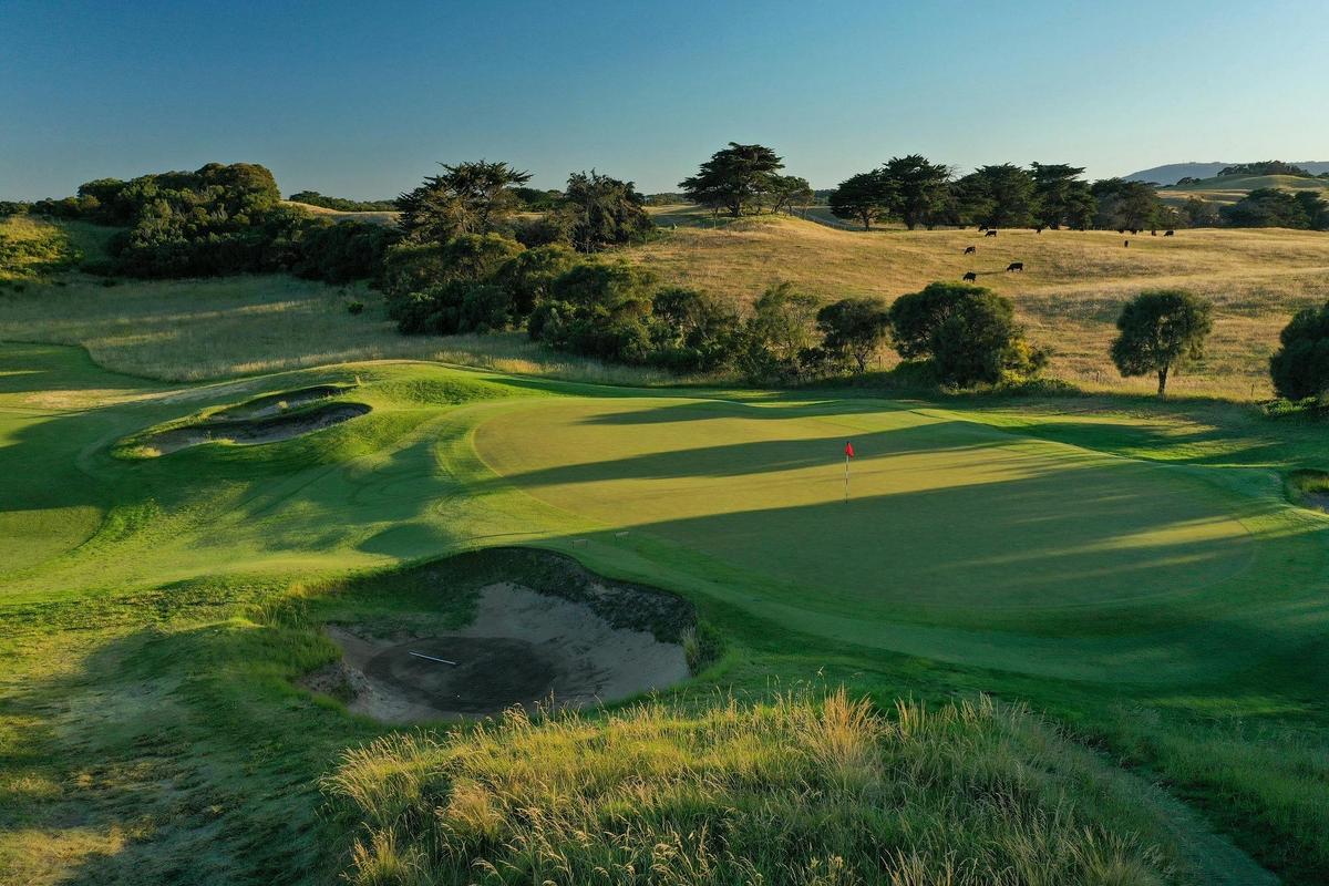 the stunning green from the dunes golf course